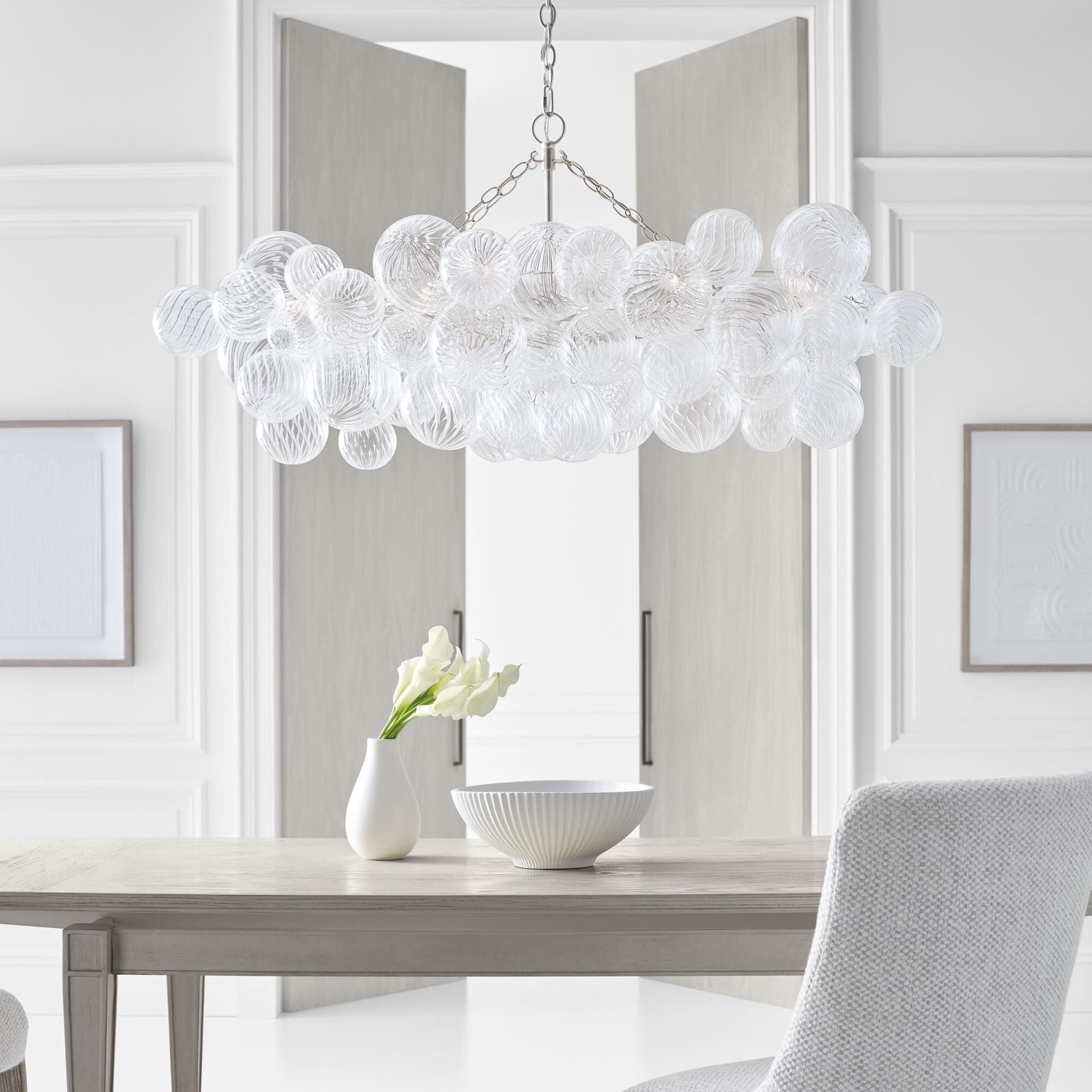 Aurora Chandelier Glass Ball Bubble Modern - Blowlighting