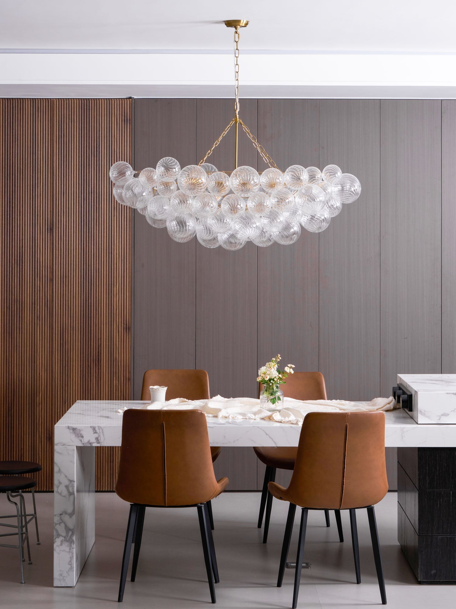 Aurora Chandelier Glass Ball Bubble Modern - Blowlighting