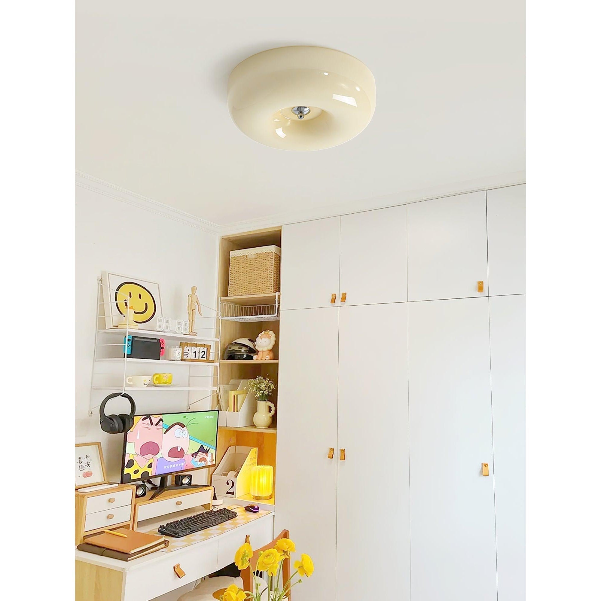 Ulsolir Elegance Art Button Glas Deckenlampe-Letslighting