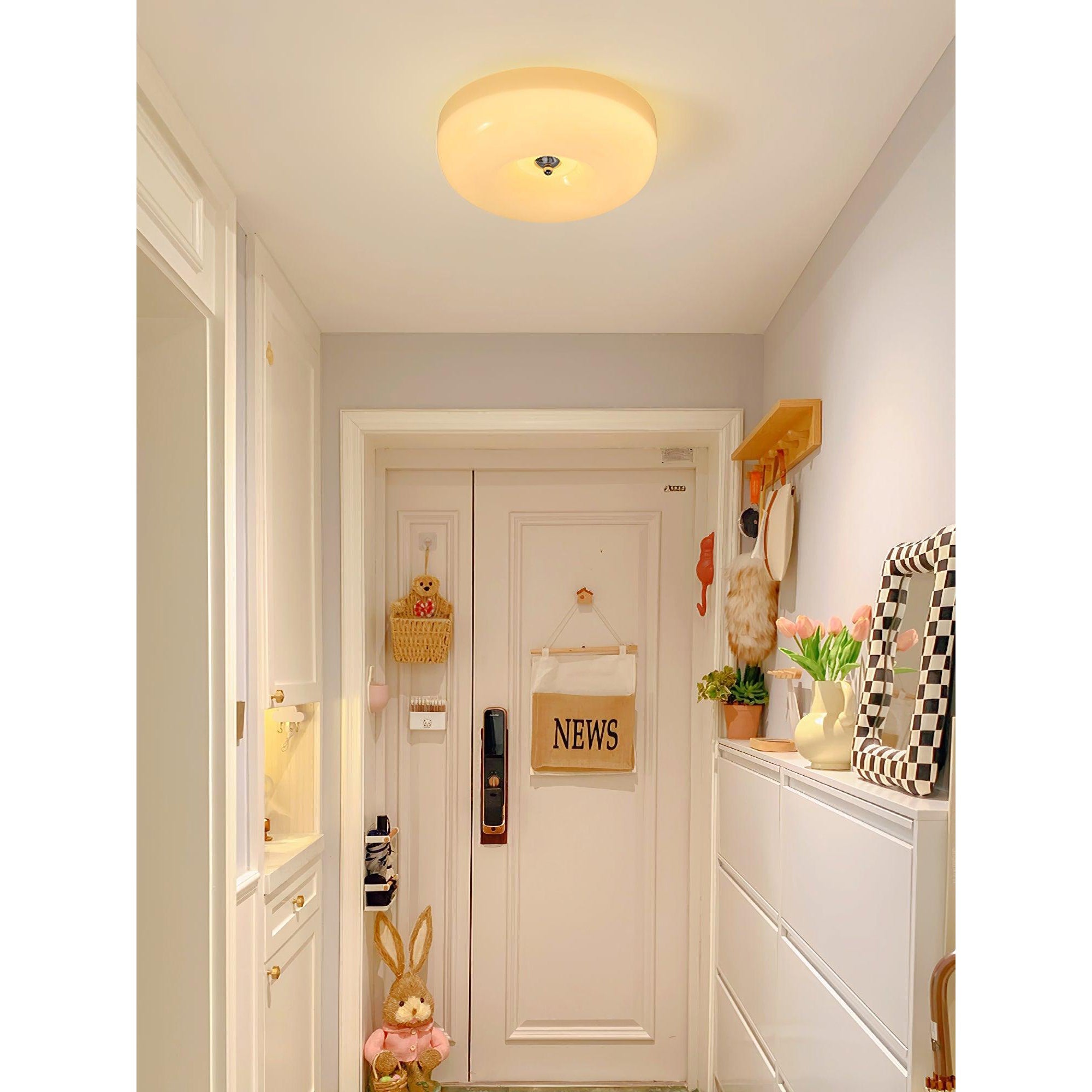 Ulsolir Elegance Art Button Glas Deckenlampe-Letslighting