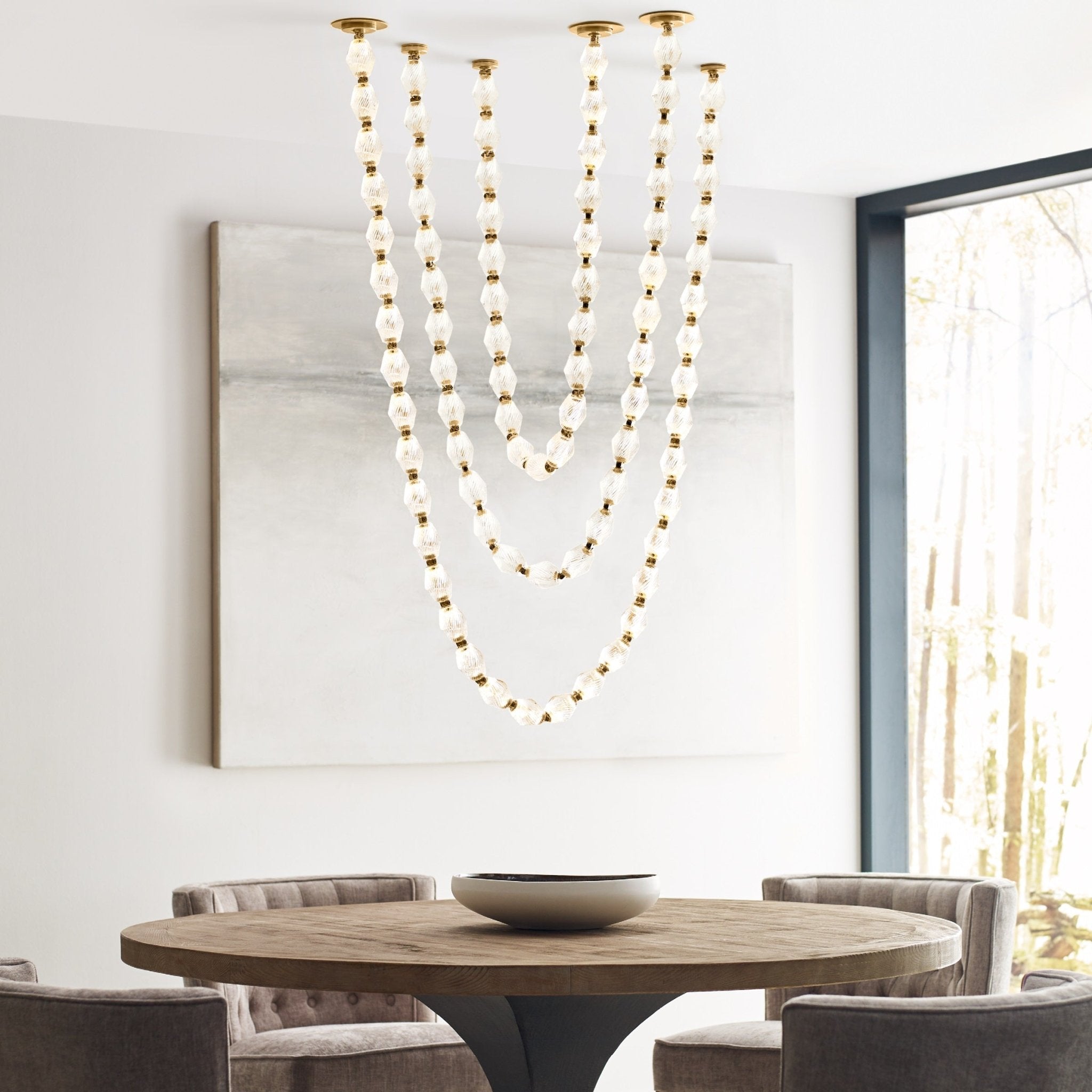 Pearlene Moderner Glas-Kronleuchter-Letslighting