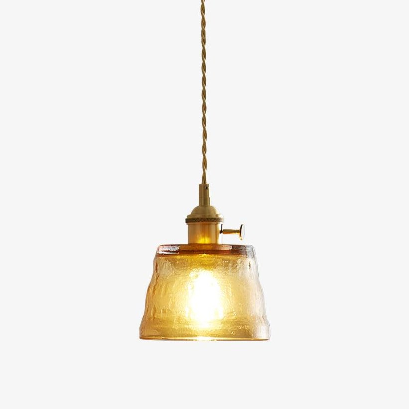 Lustra Pendelleuchte Kupferglas für Esszimmer-Letslighting