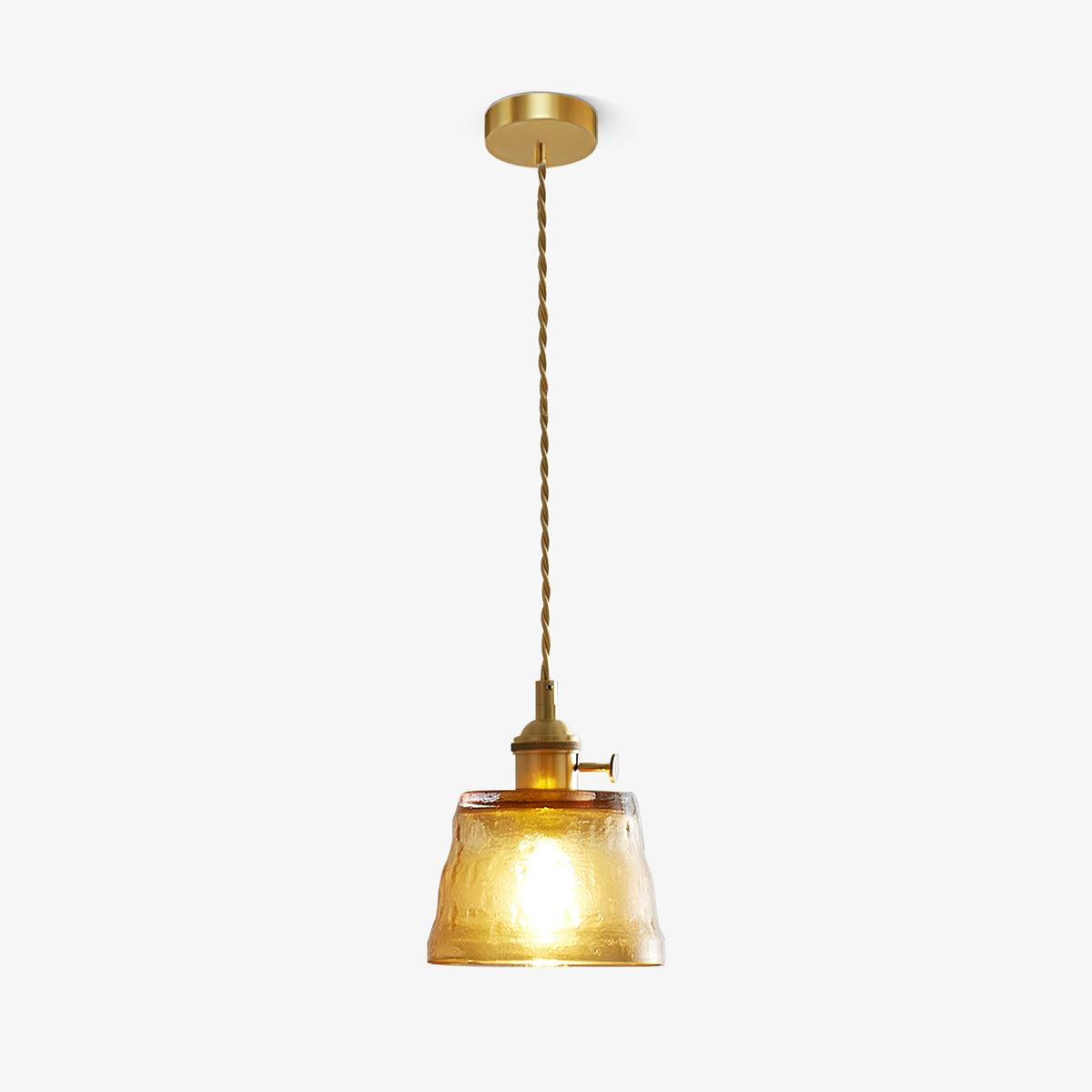 Lustra Pendelleuchte Kupferglas für Esszimmer-Letslighting
