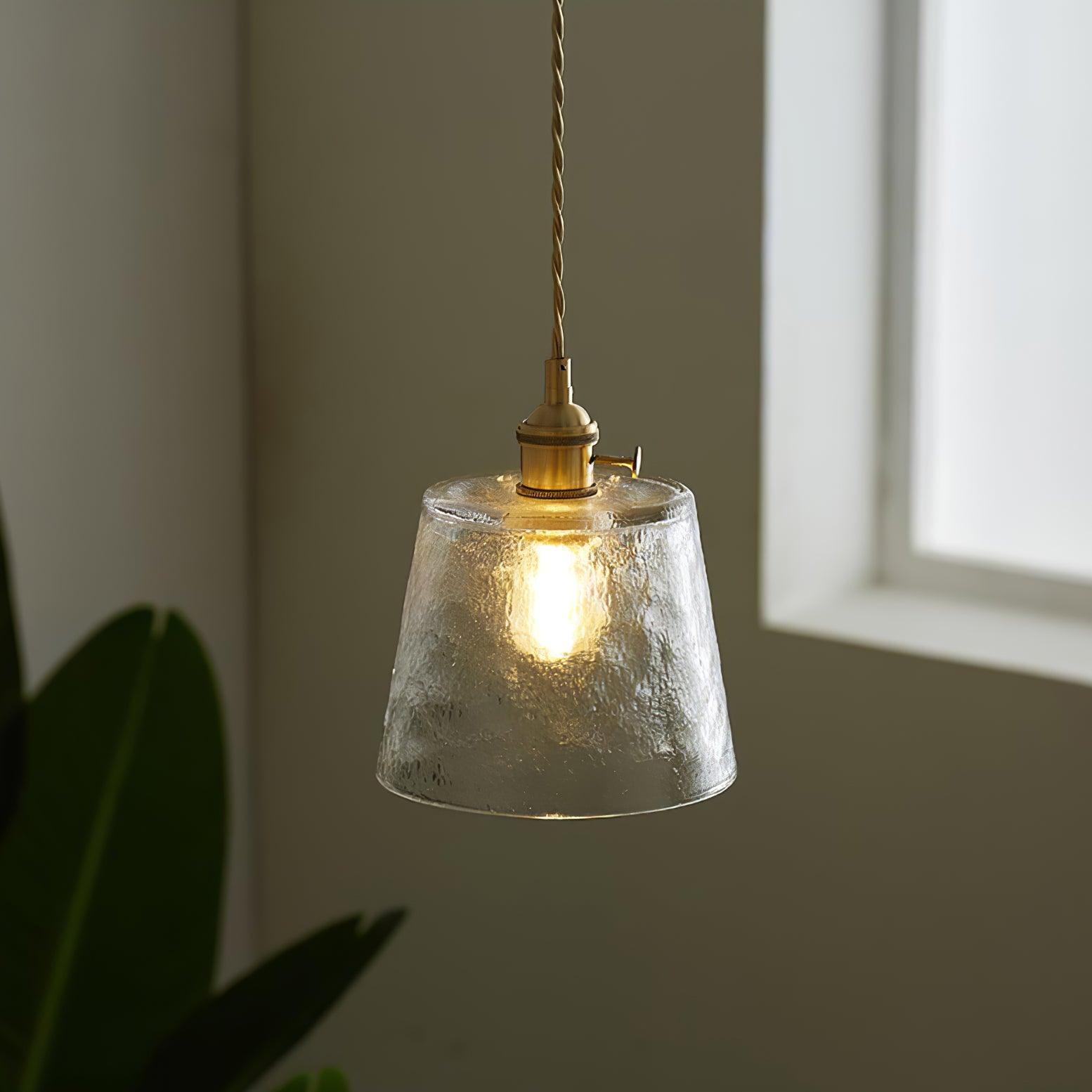 Lustra Pendelleuchte Kupferglas für Esszimmer-Letslighting