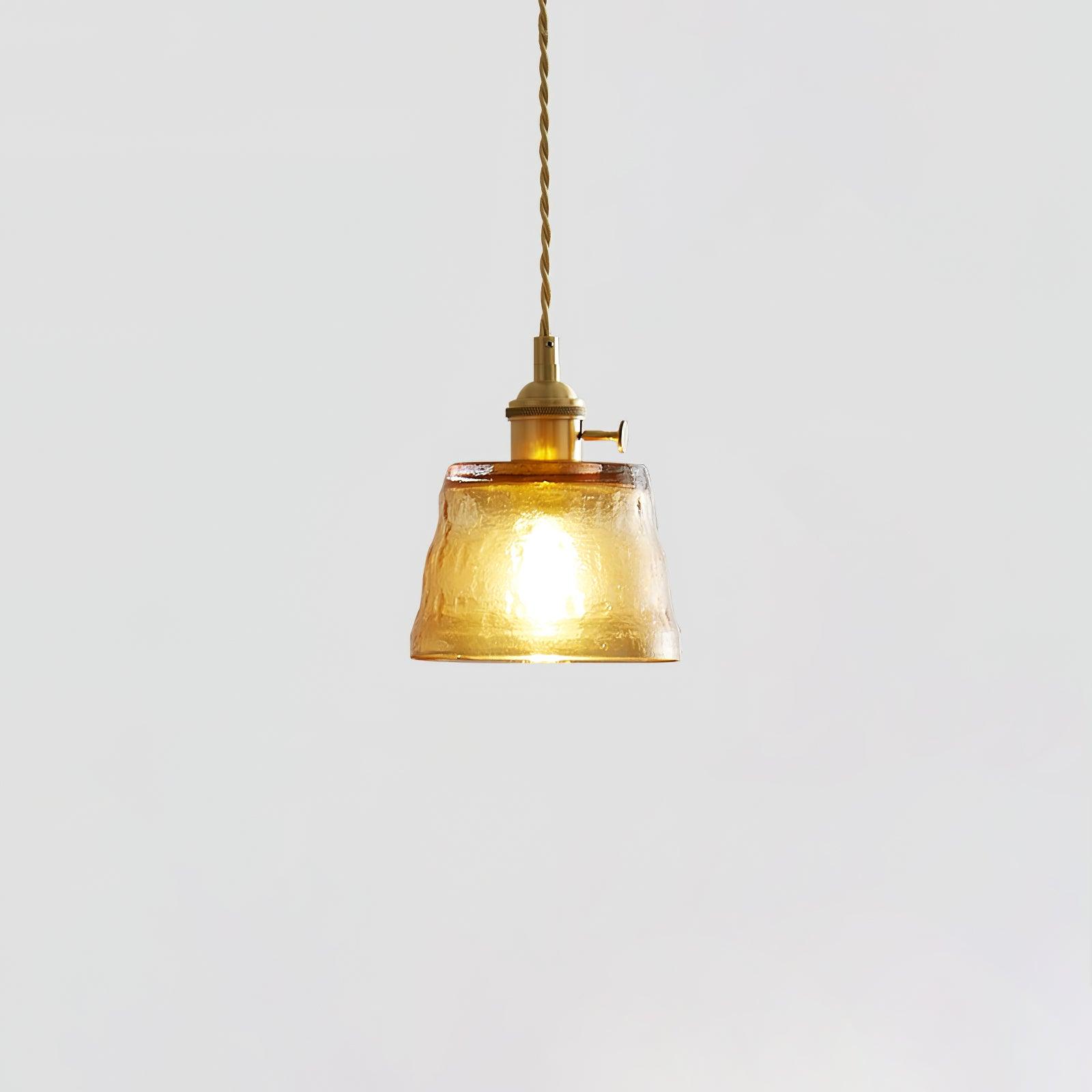 Lustra Pendelleuchte Kupferglas für Esszimmer-Letslighting