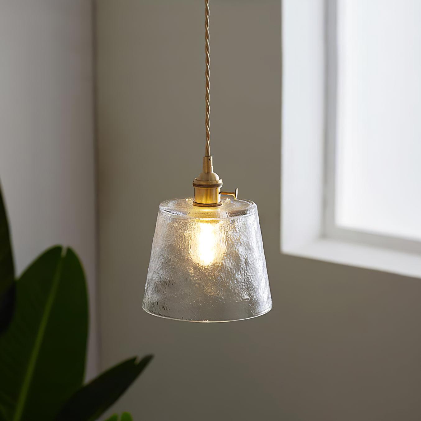 Lustra Pendelleuchte Kupferglas für Esszimmer-Letslighting