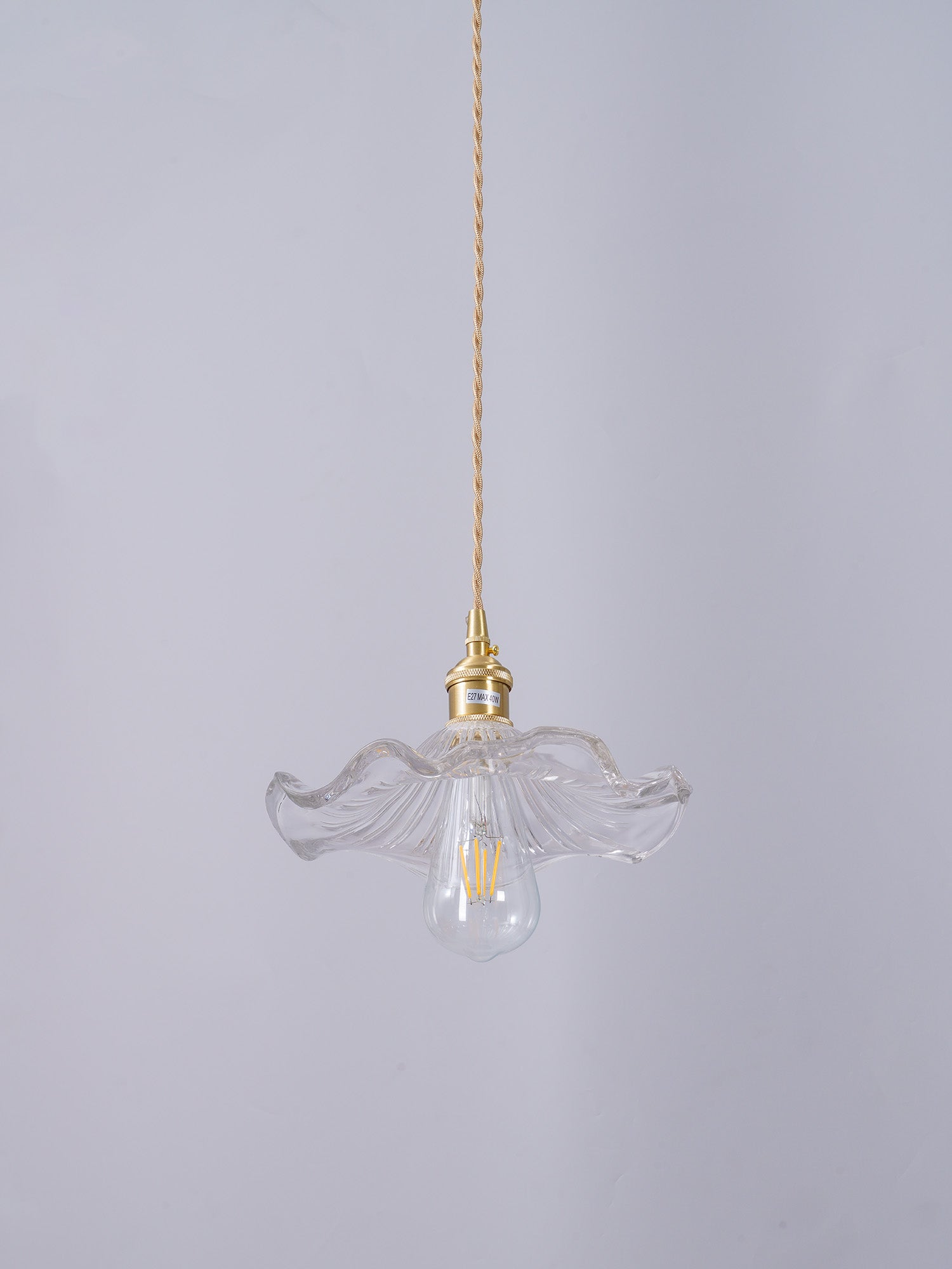 Glass Hibiscus Flower Pendant Light - Blowlighting