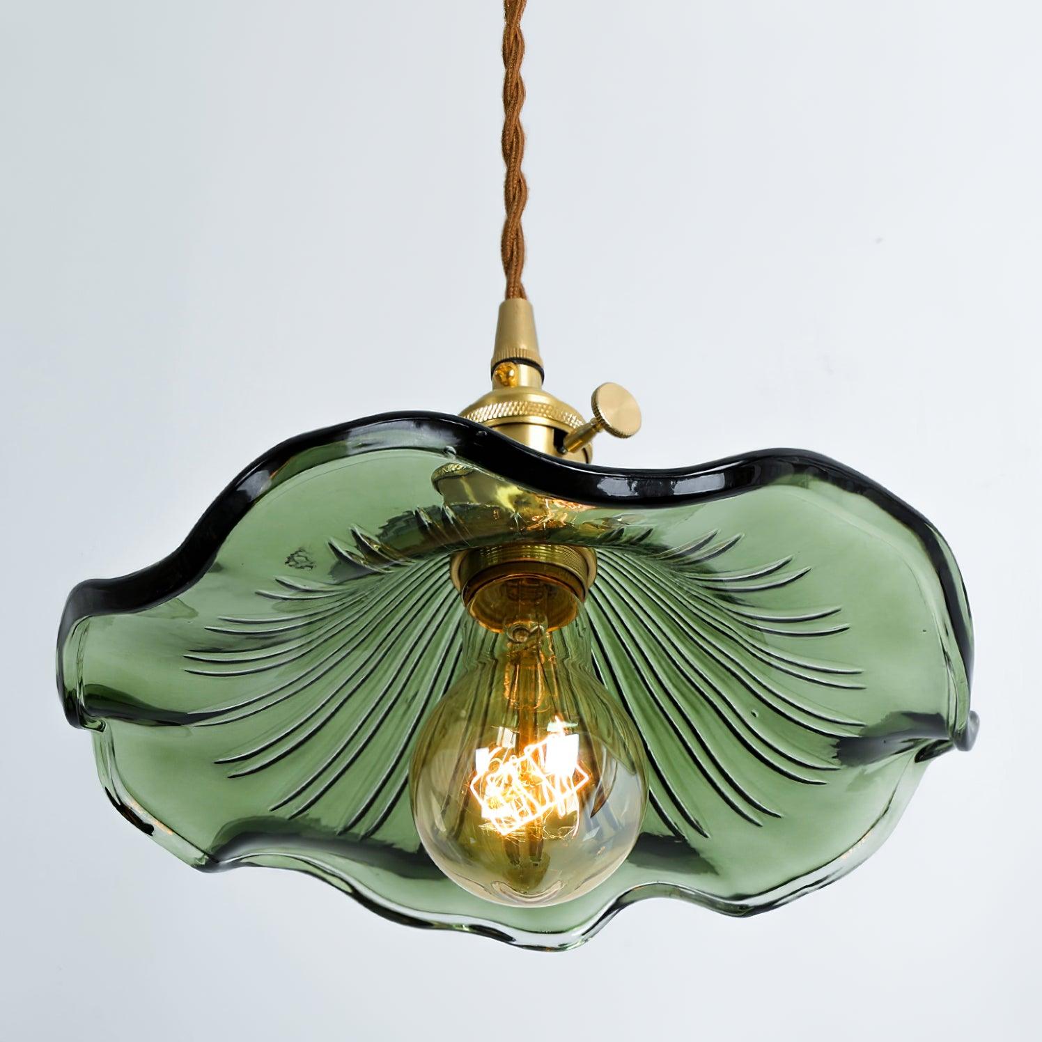 Glass Hibiscus Flower Pendant Light - Blowlighting
