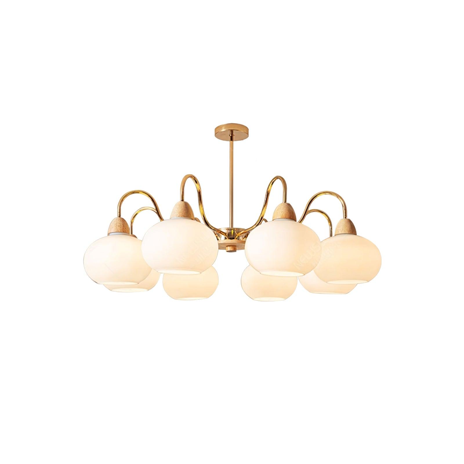 Zevena Eleganter Glas-Kronleuchter-Letslighting