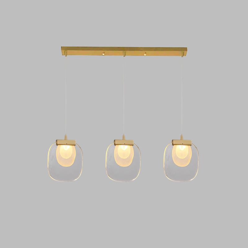 Avesia Minimalist Glass Pendant Light Staircase - Letslighting