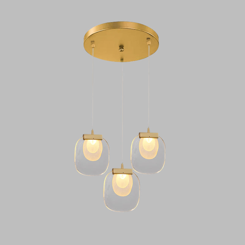 Avesia Minimalist Glass Pendant Light Staircase - Letslighting