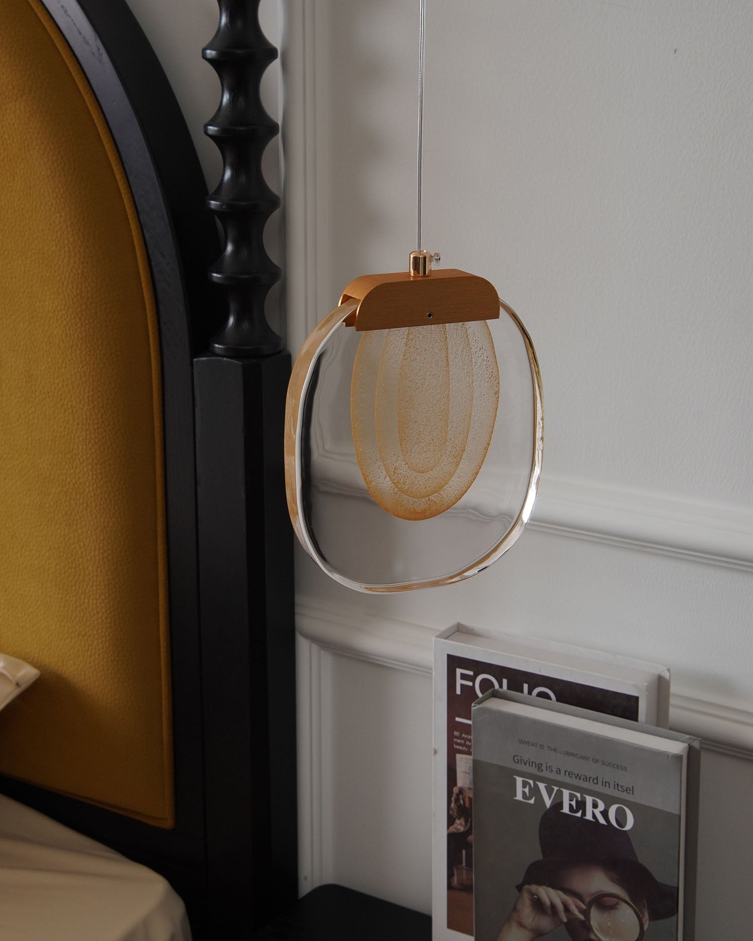 Avesia Minimalist Glass Pendant Light Staircase - Letslighting