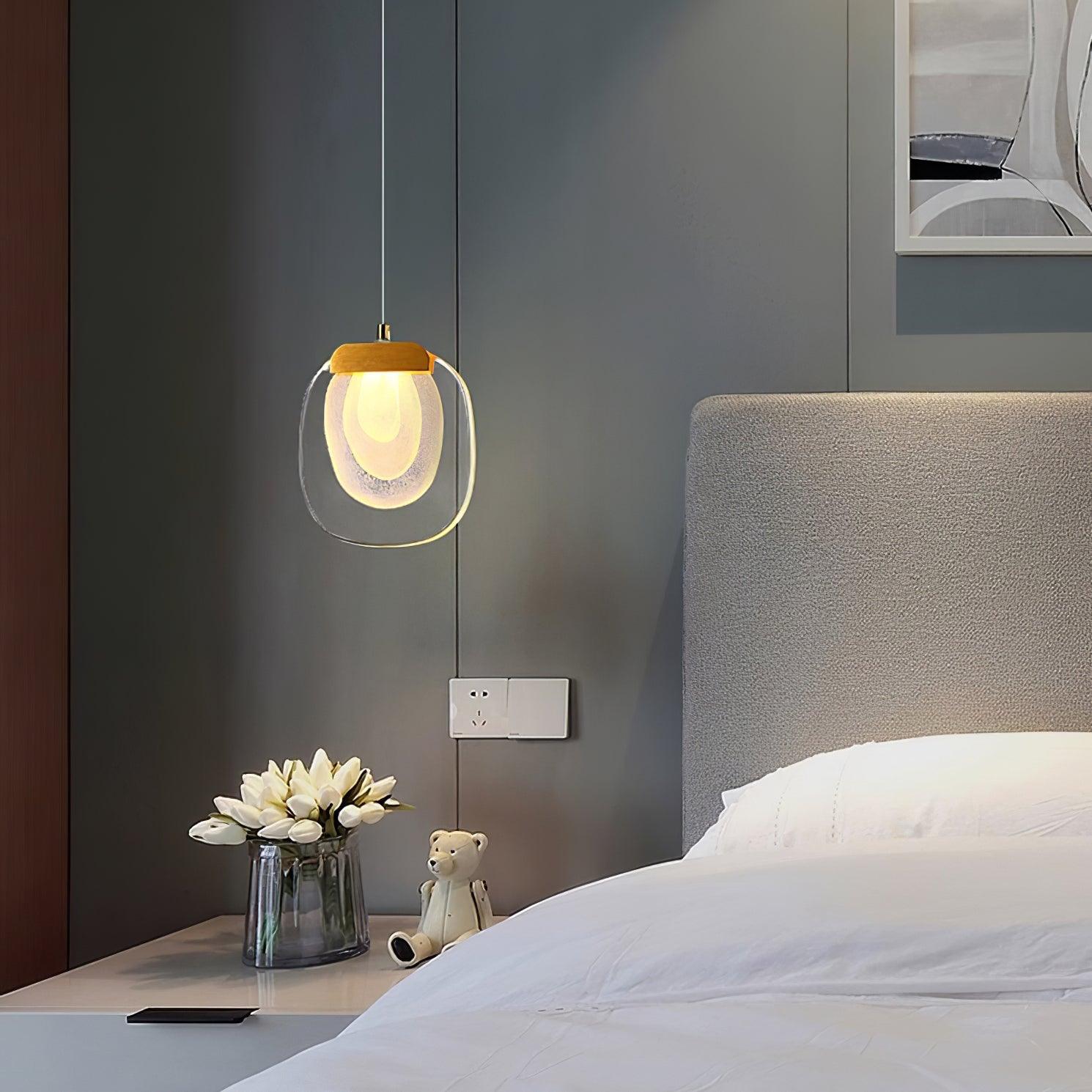 Avesia Minimalist Glass Pendant Light Staircase - Letslighting