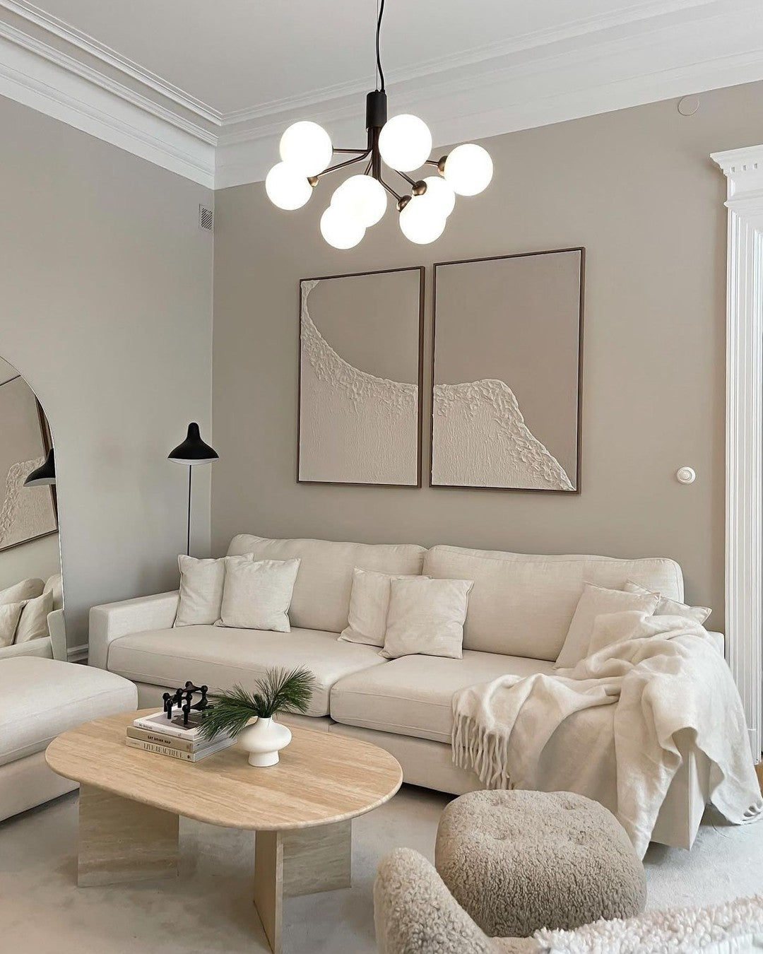 Lustra Pendelleuchte Glaskugel Cluster Messing-Letslighting