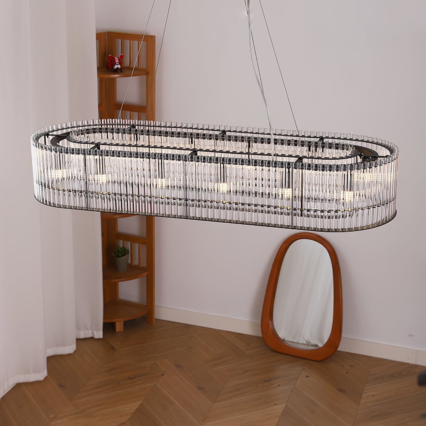Lustra Pendelleuchte Glasrohr Ring Modern Luxus-Letslighting