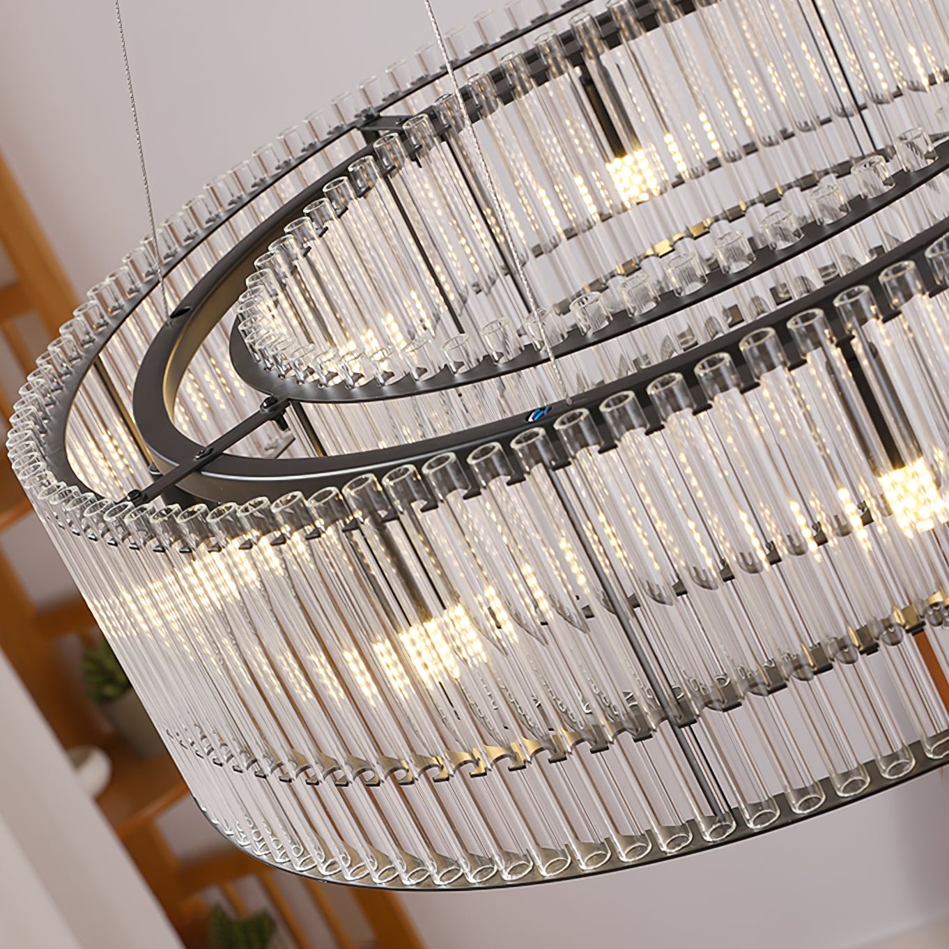 Lustra Pendelleuchte Glasrohr Ring Modern Luxus-Letslighting