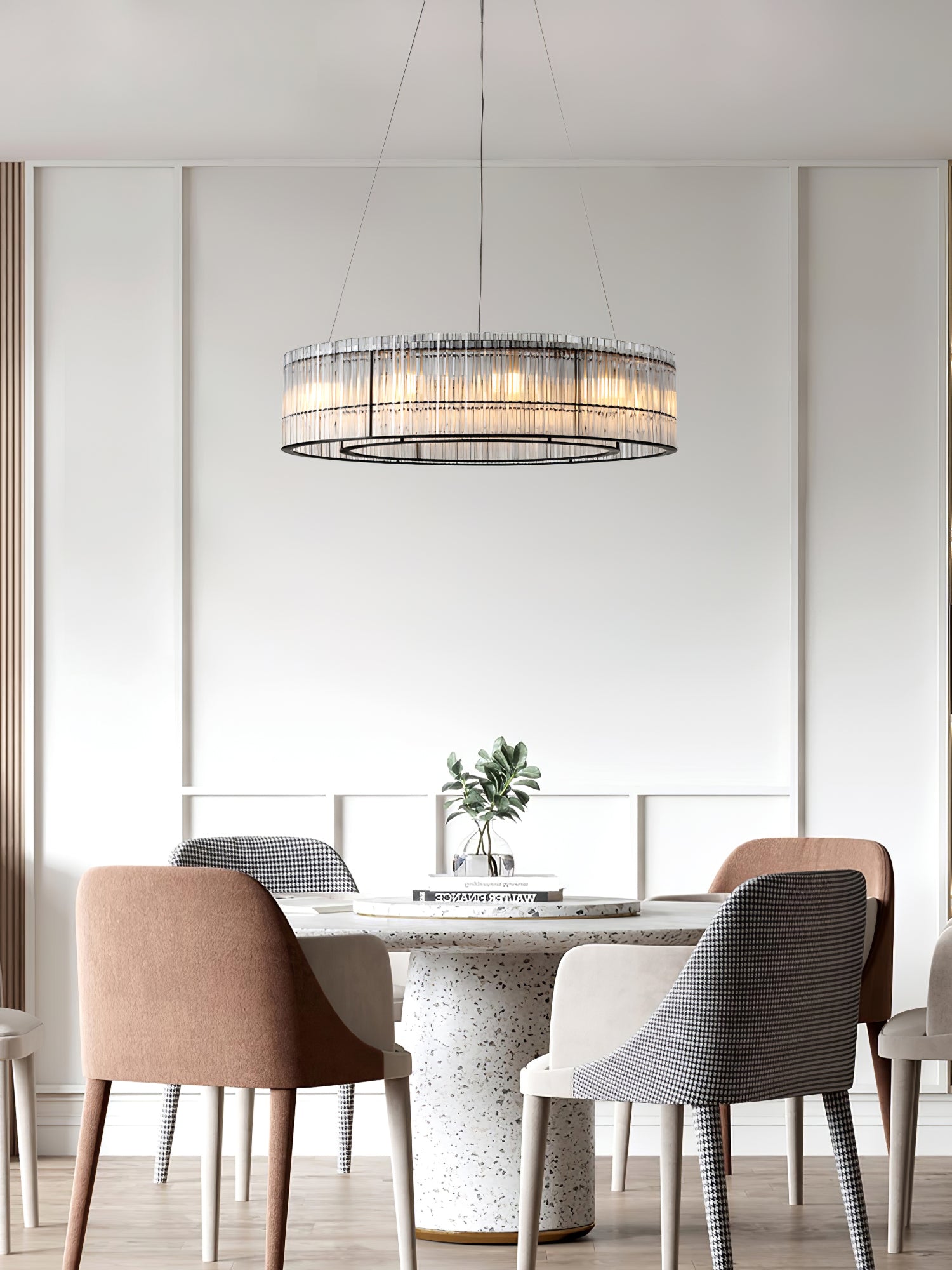 Lustra Pendelleuchte Glasrohr Ring Modern Luxus-Letslighting