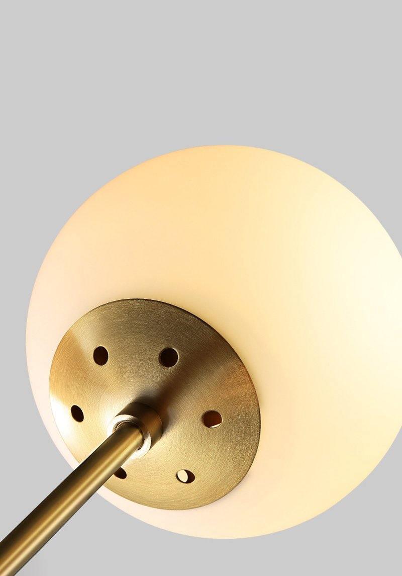 Lustra Kronleuchter Messing Opal Glas-Letslighting