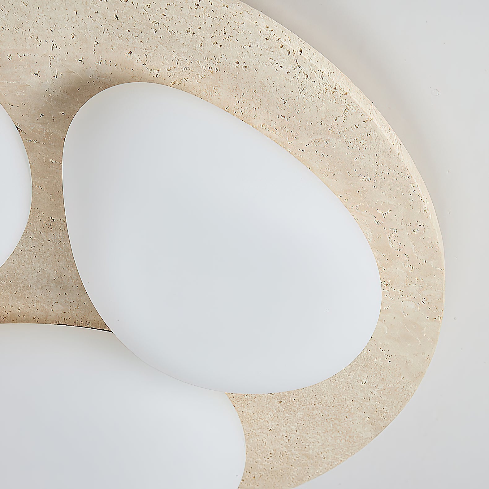 Lylaeen Modern Minimalist Travertine Plastic Ceiling Lamp - Letslighting