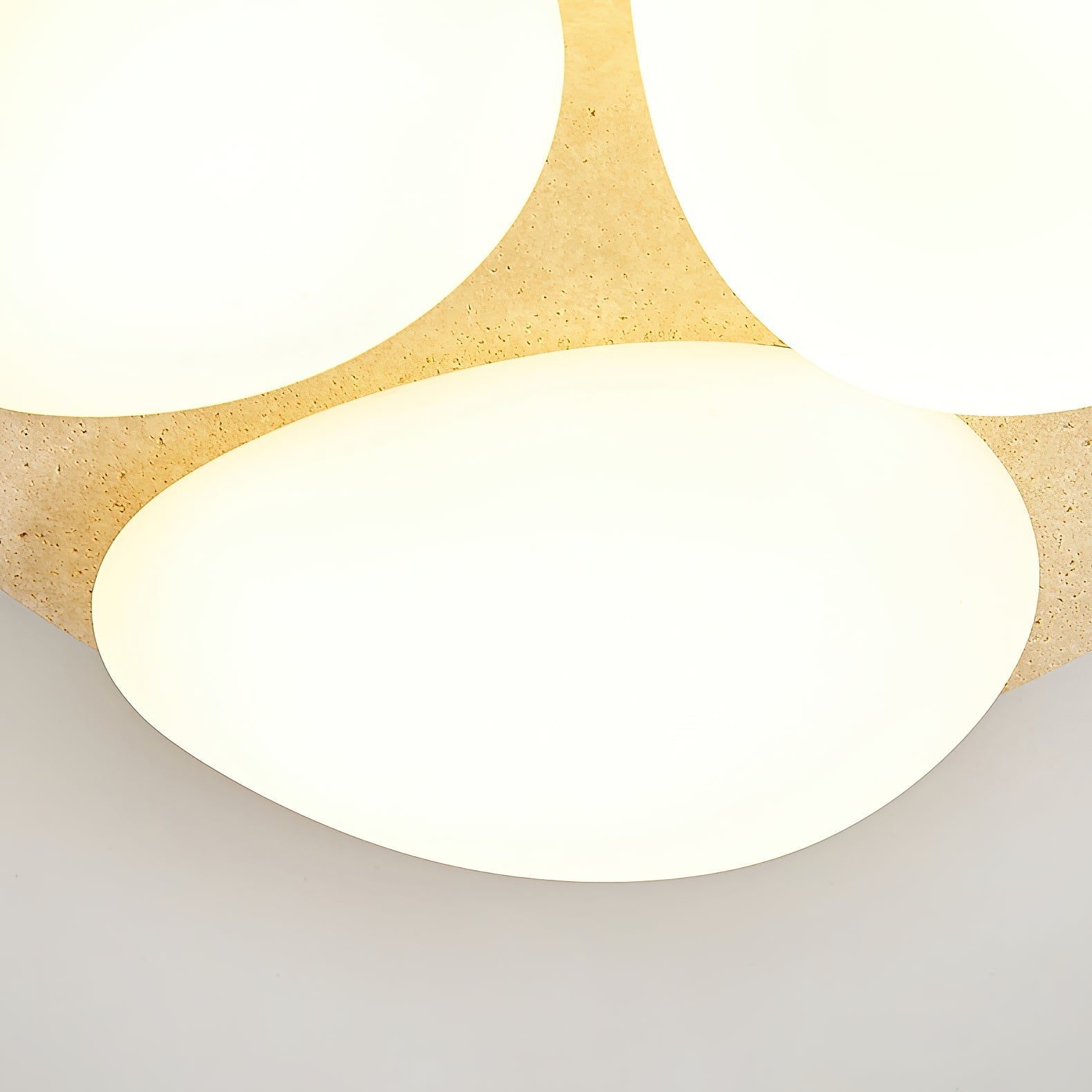 Lylaeen Modern Minimalist Travertine Plastic Ceiling Lamp - Letslighting