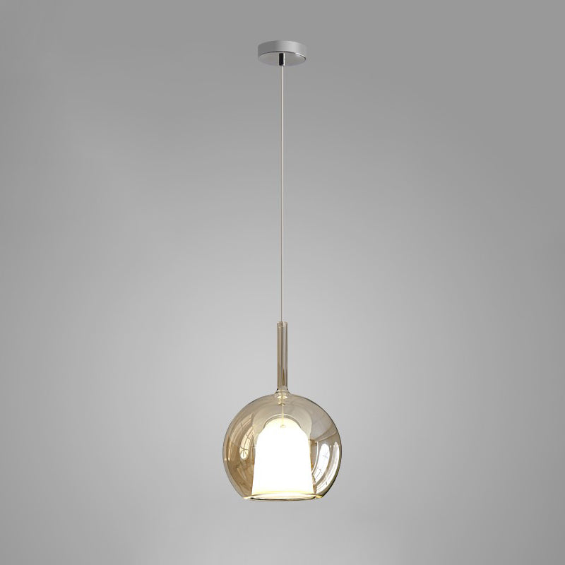 Lustra Pendelleuchte Rauchglas Rund-Letslighting