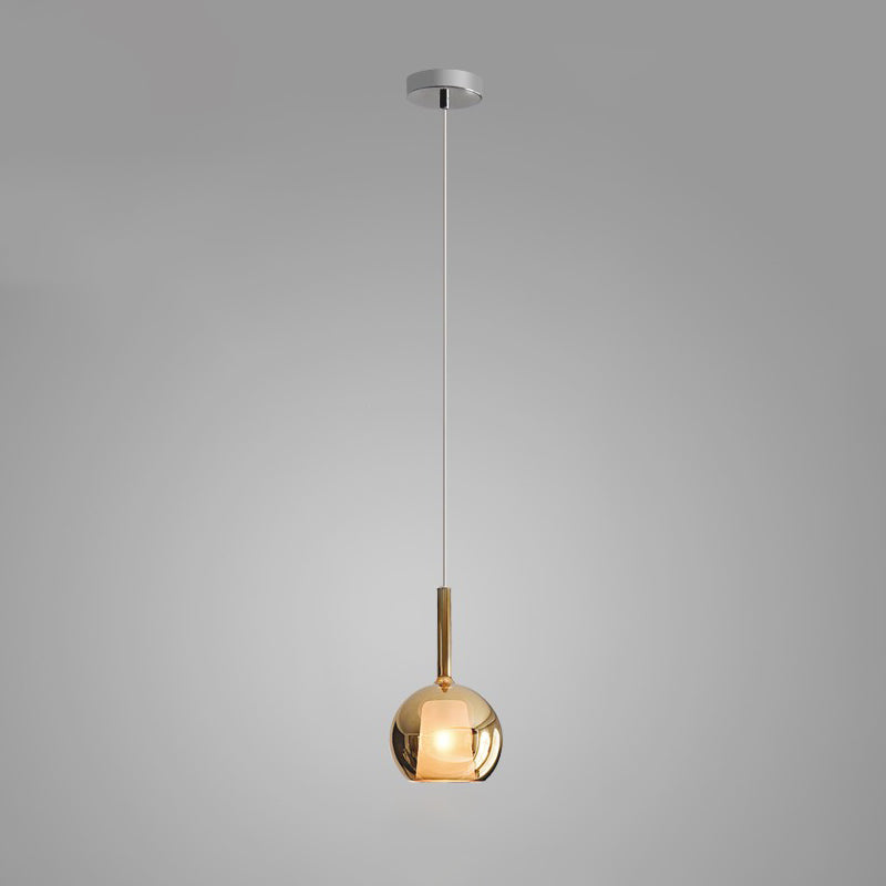 Lustra Pendelleuchte Rauchglas Rund-Letslighting
