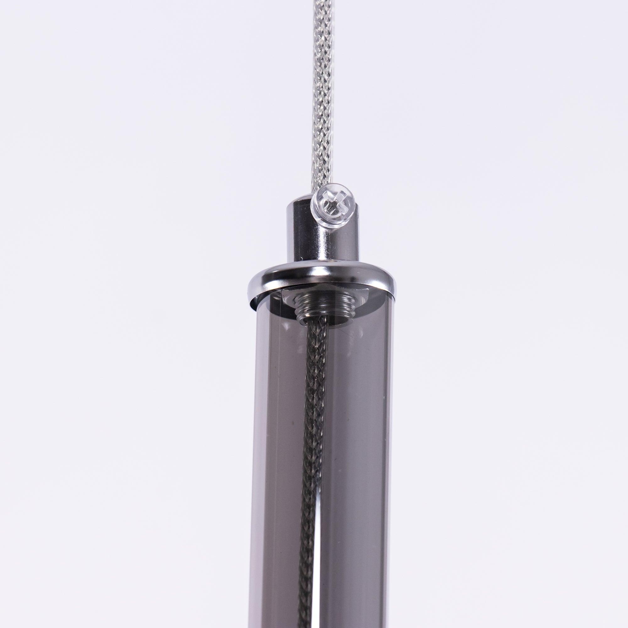 Lustra Pendelleuchte Rauchglas Rund-Letslighting