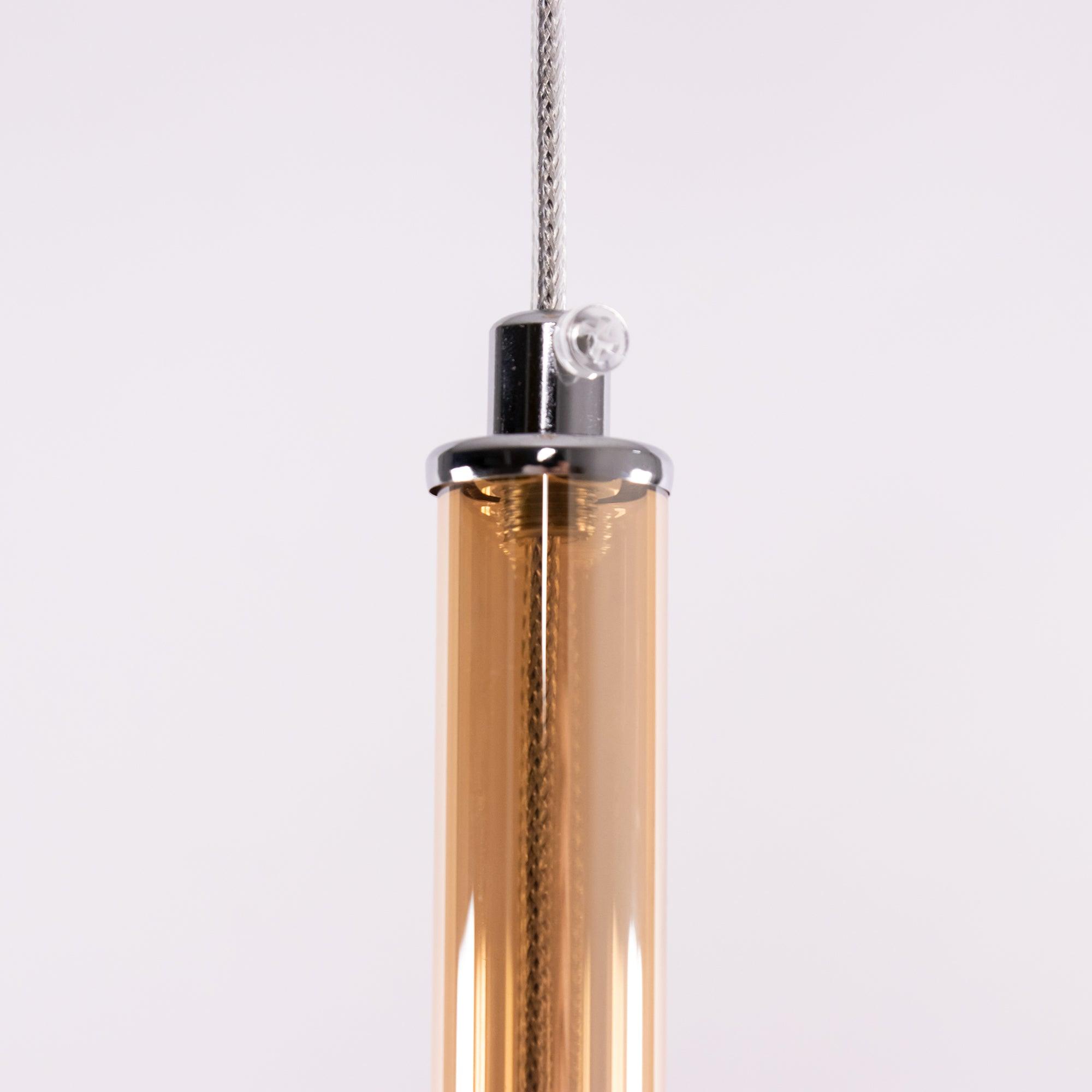 Lustra Pendelleuchte Rauchglas Rund-Letslighting