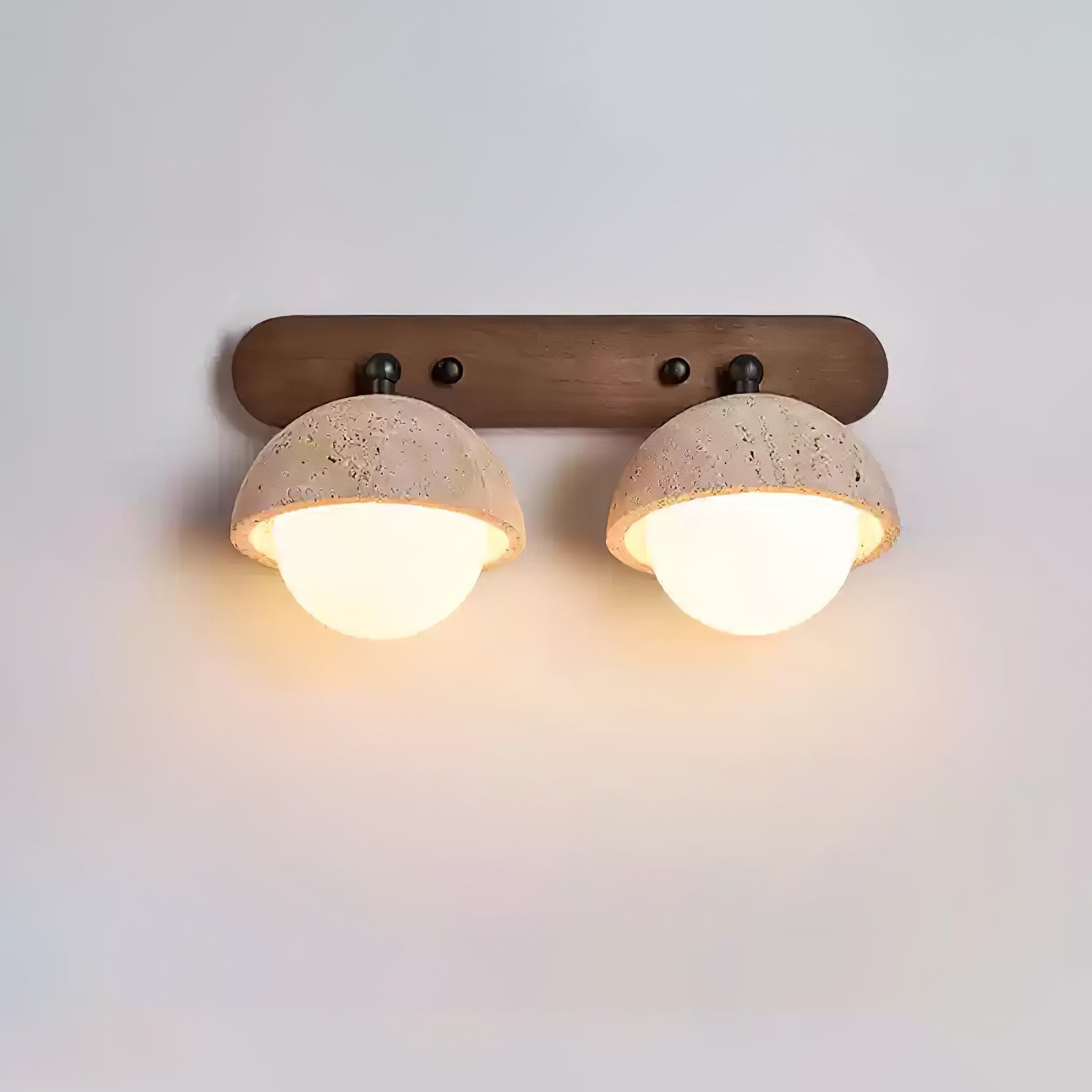 Avtale Arc-Shaped Travertine Wall Light - Neutralighting