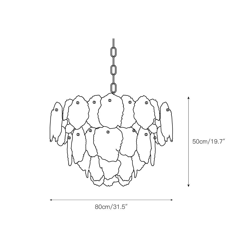 Gloire Individual Creativity Brass Alabaster Chandelier - Letslighting