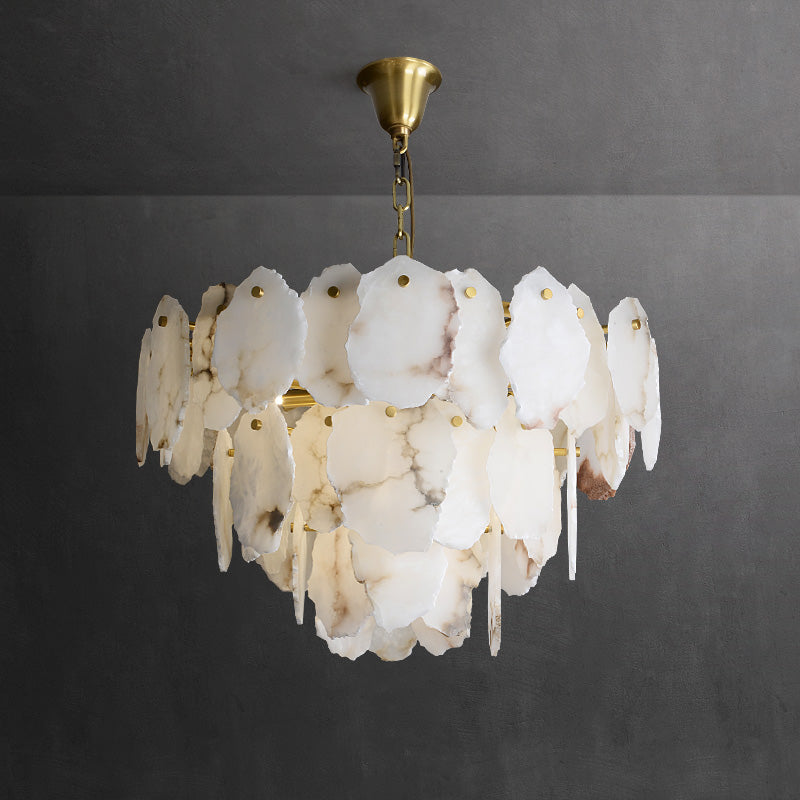 Gloire Individual Creativity Brass Alabaster Chandelier - Letslighting