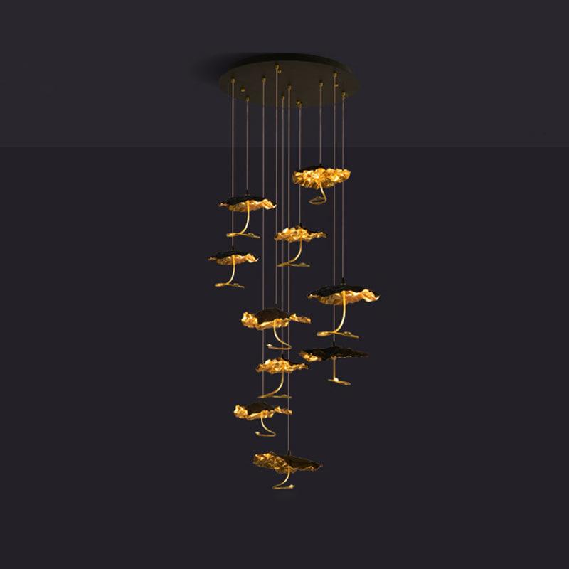Aureate Cluster-Kronleuchter aus Messing Cloud-Letslighting