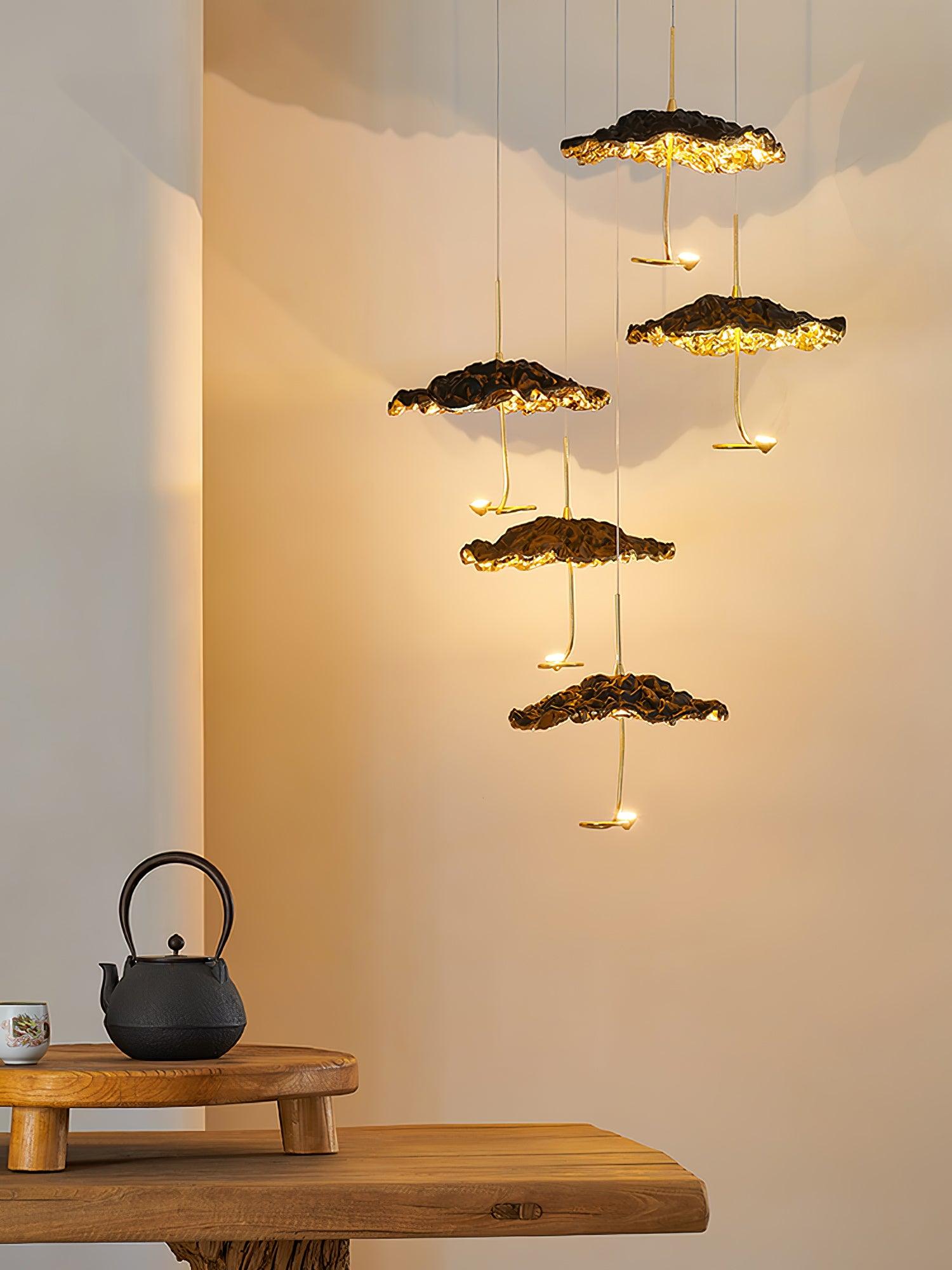 Aureate Cluster-Kronleuchter aus Messing Cloud-Letslighting