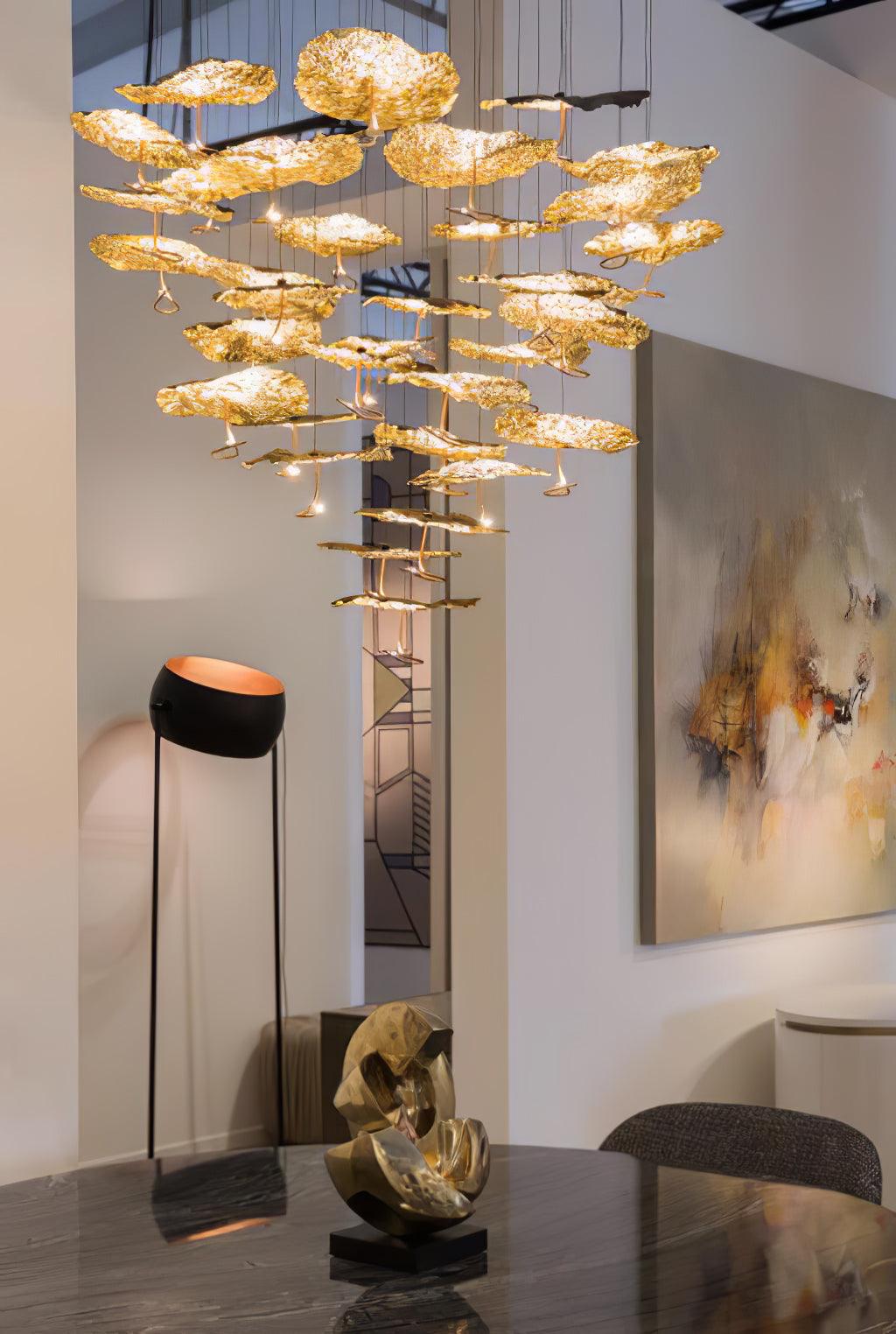 Aureate Cluster-Kronleuchter aus Messing Cloud-Letslighting
