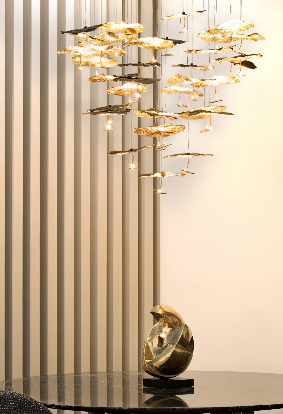 Aureate Cluster-Kronleuchter aus Messing Cloud-Letslighting