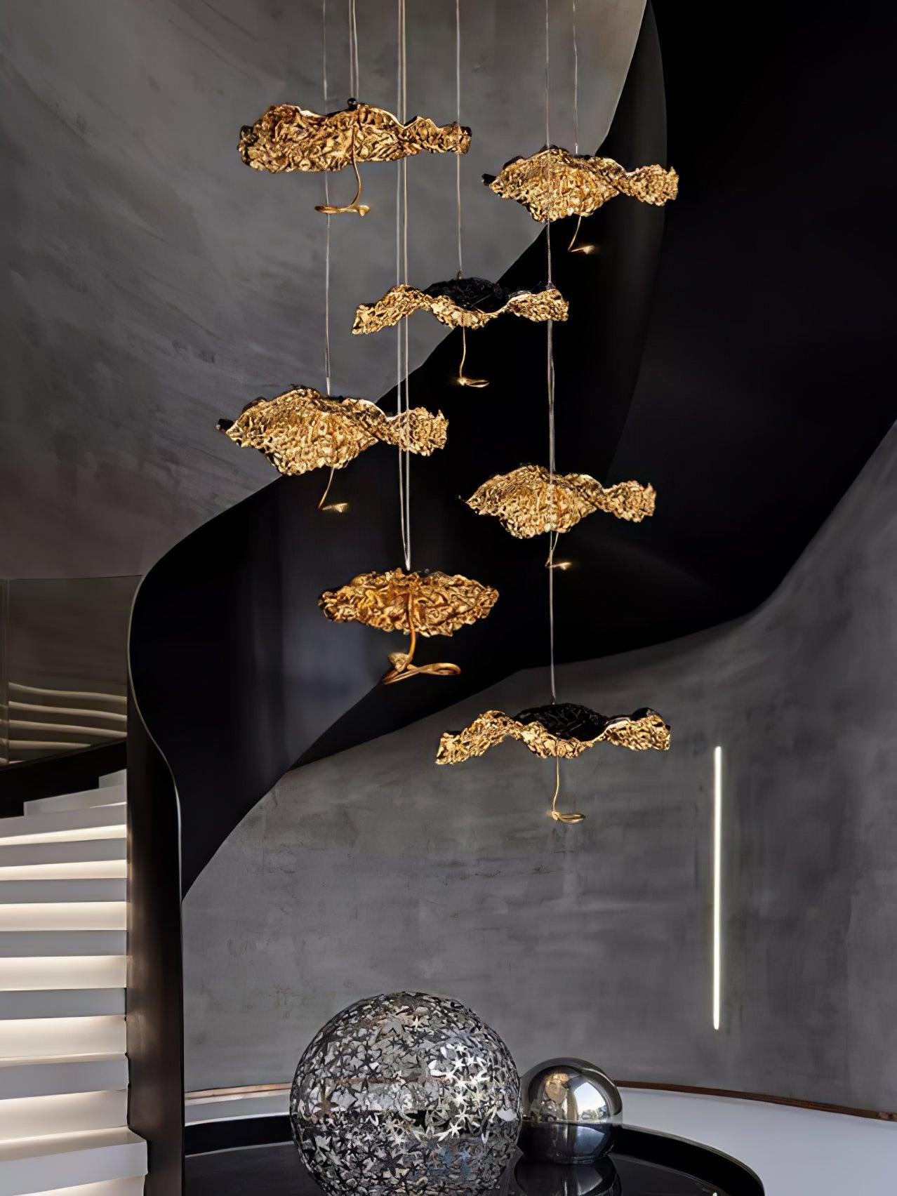 Aureate Cluster-Kronleuchter aus Messing Cloud-Letslighting