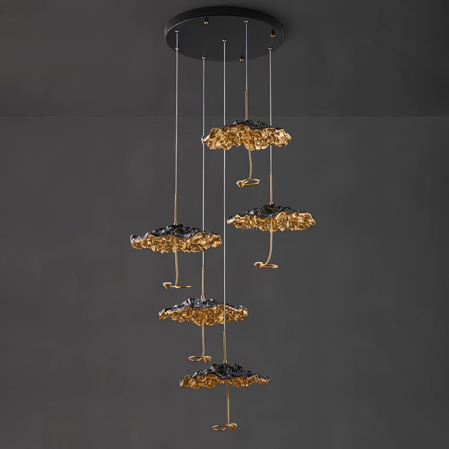 Aureate Cluster-Kronleuchter aus Messing Cloud-Letslighting