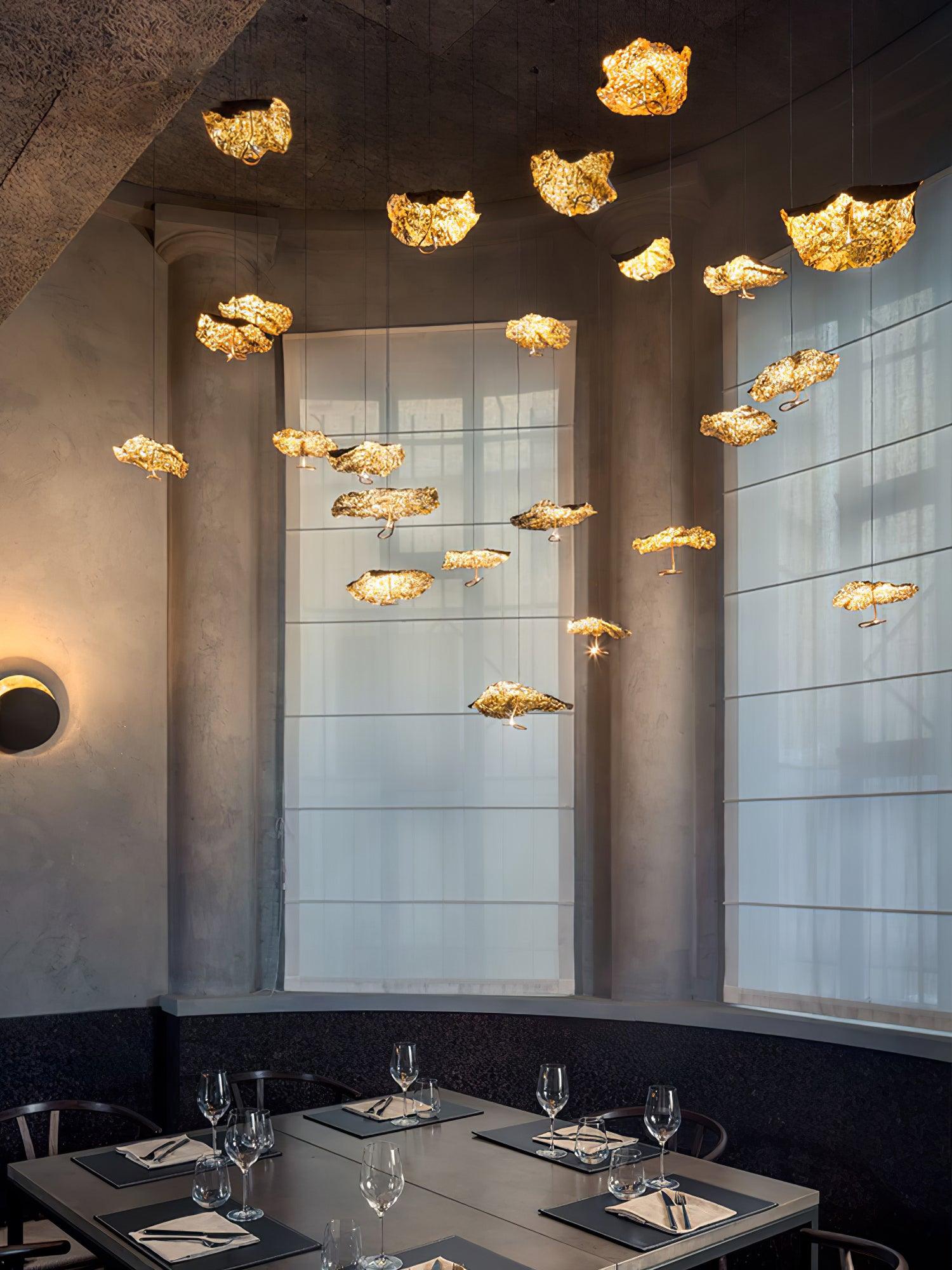 Aureate Cluster-Kronleuchter aus Messing Cloud-Letslighting
