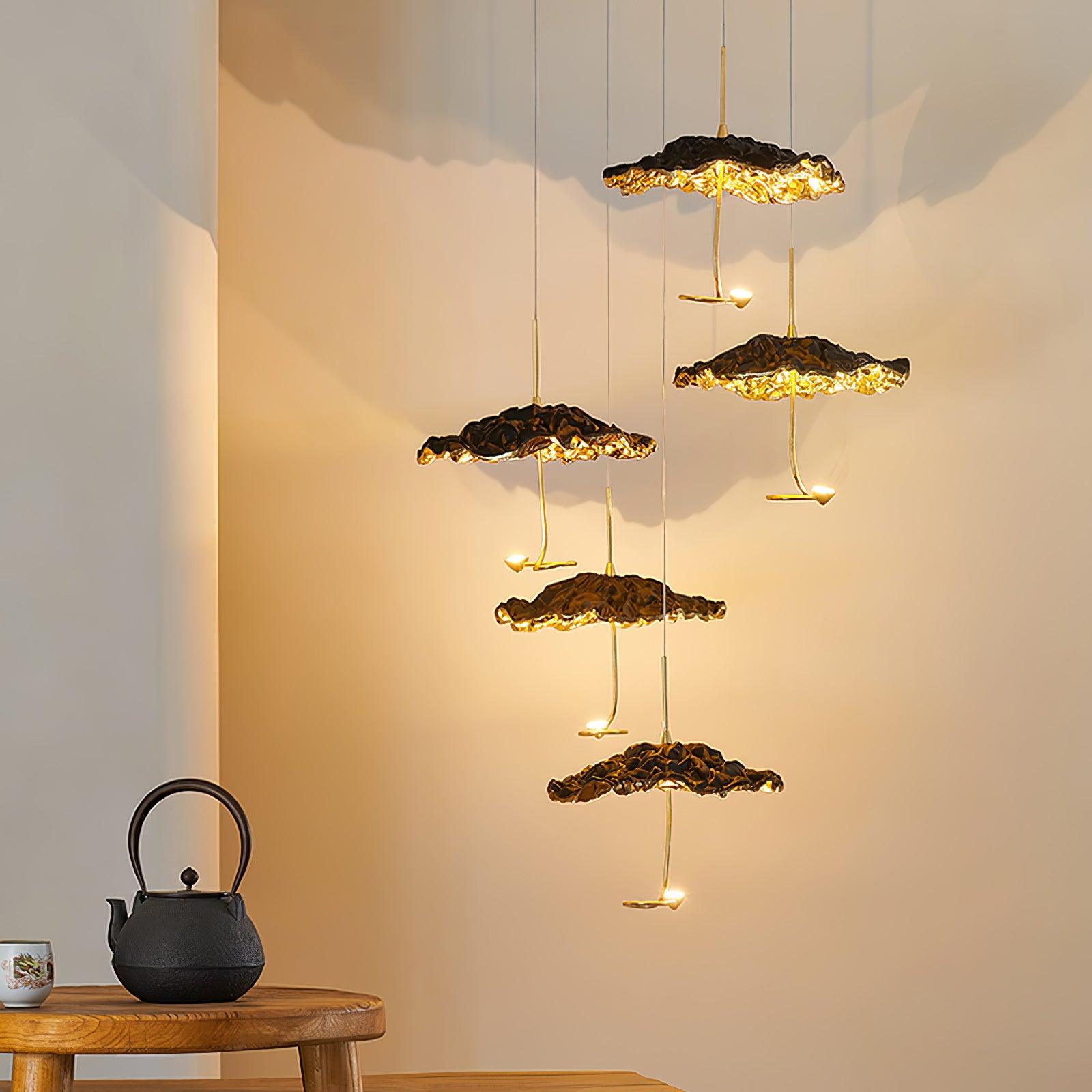 Aureate Cluster-Kronleuchter aus Messing Cloud-Letslighting