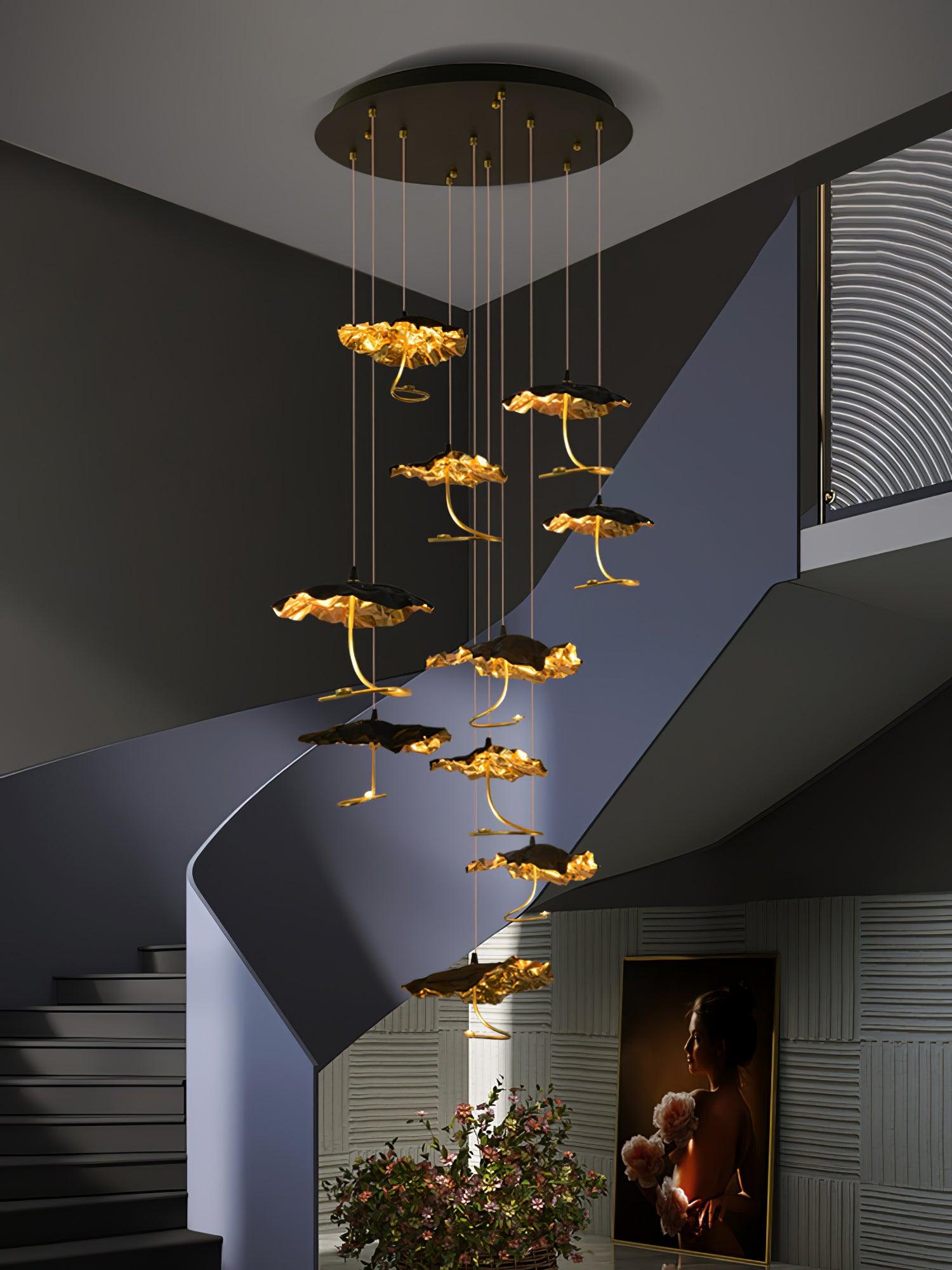 Aureate Cluster-Kronleuchter aus Messing Cloud-Letslighting