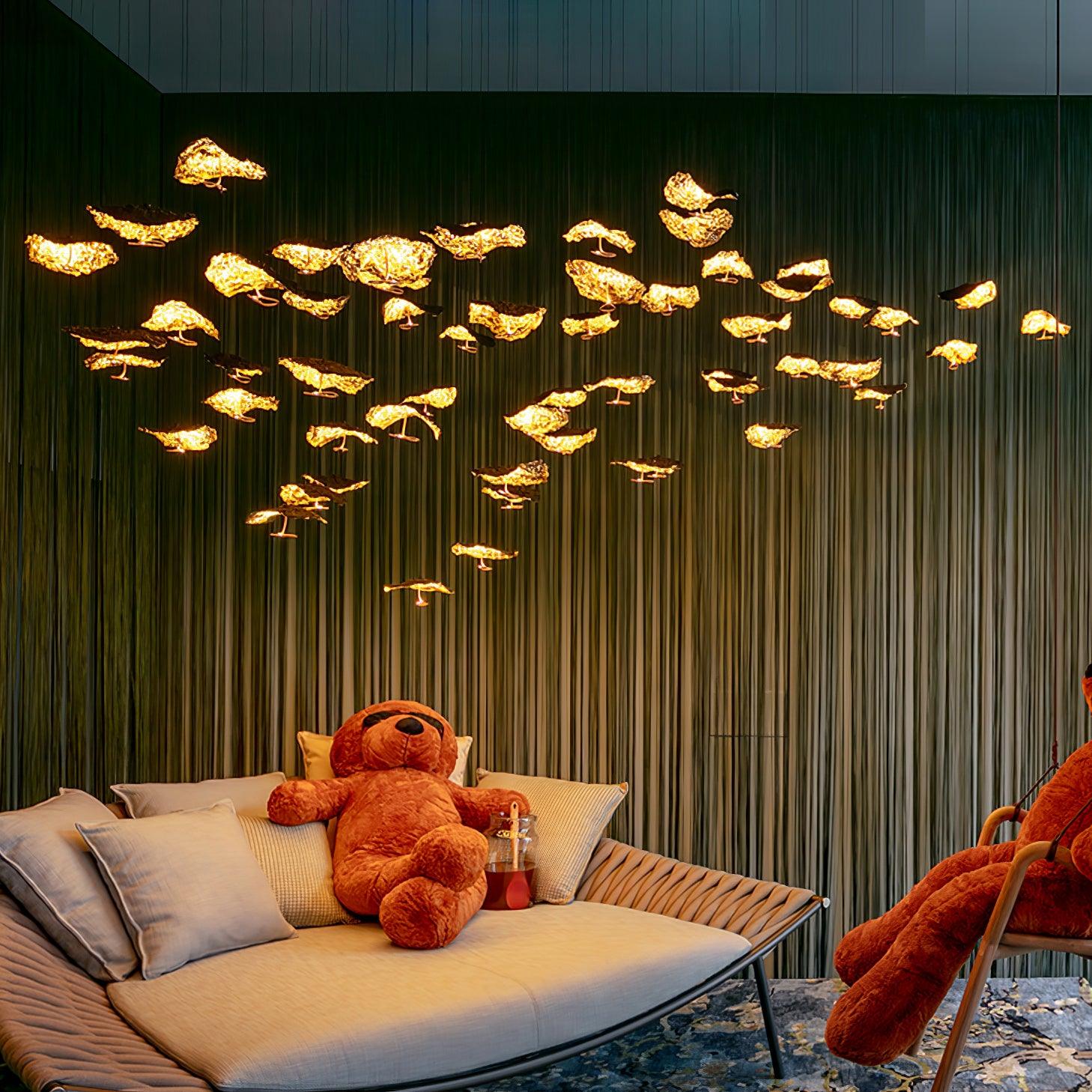 Aureate Cluster-Kronleuchter aus Messing Cloud-Letslighting