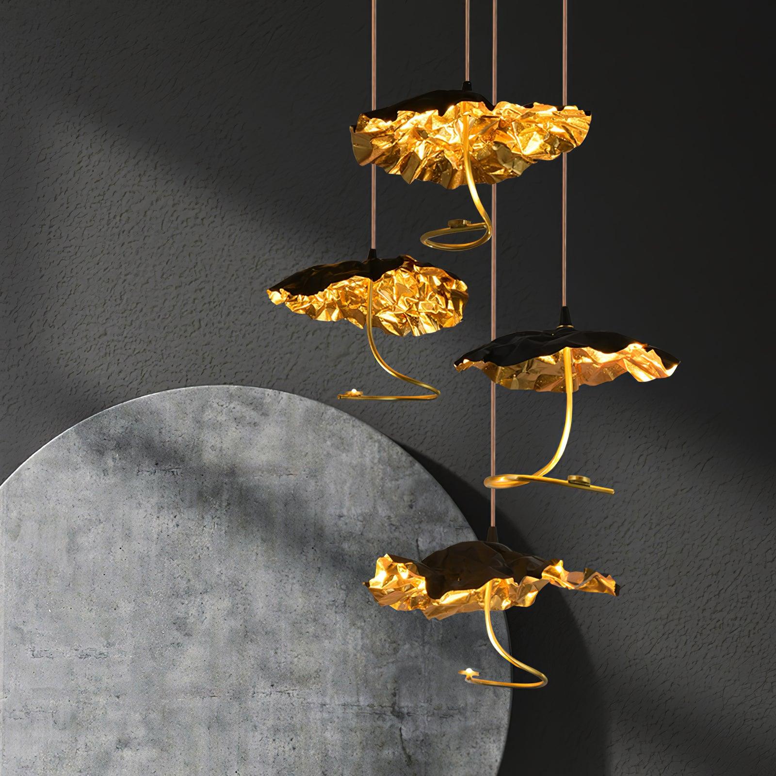 Aureate Cluster-Kronleuchter aus Messing Cloud-Letslighting