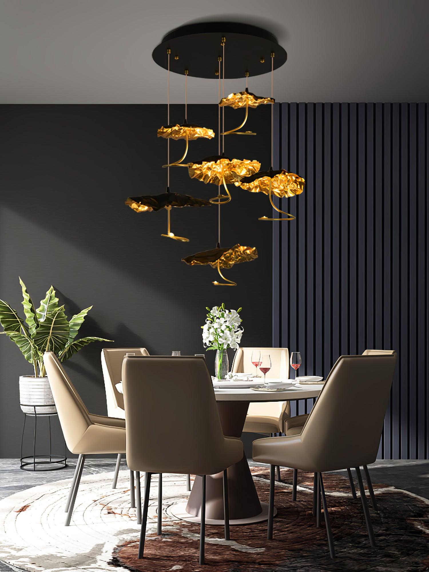 Aureate Cluster-Kronleuchter aus Messing Cloud-Letslighting