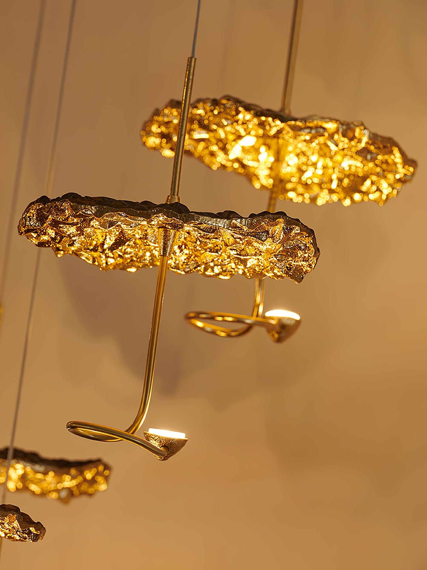 Aureate Cluster-Kronleuchter aus Messing Cloud-Letslighting