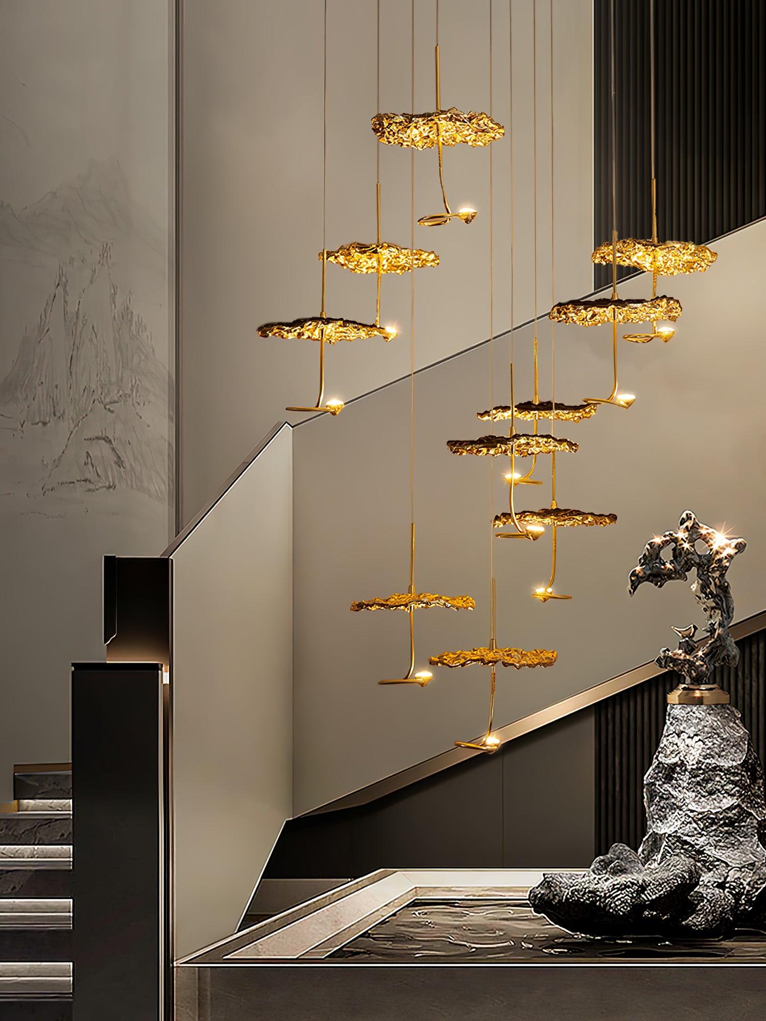 Aureate Cluster-Kronleuchter aus Messing Cloud-Letslighting