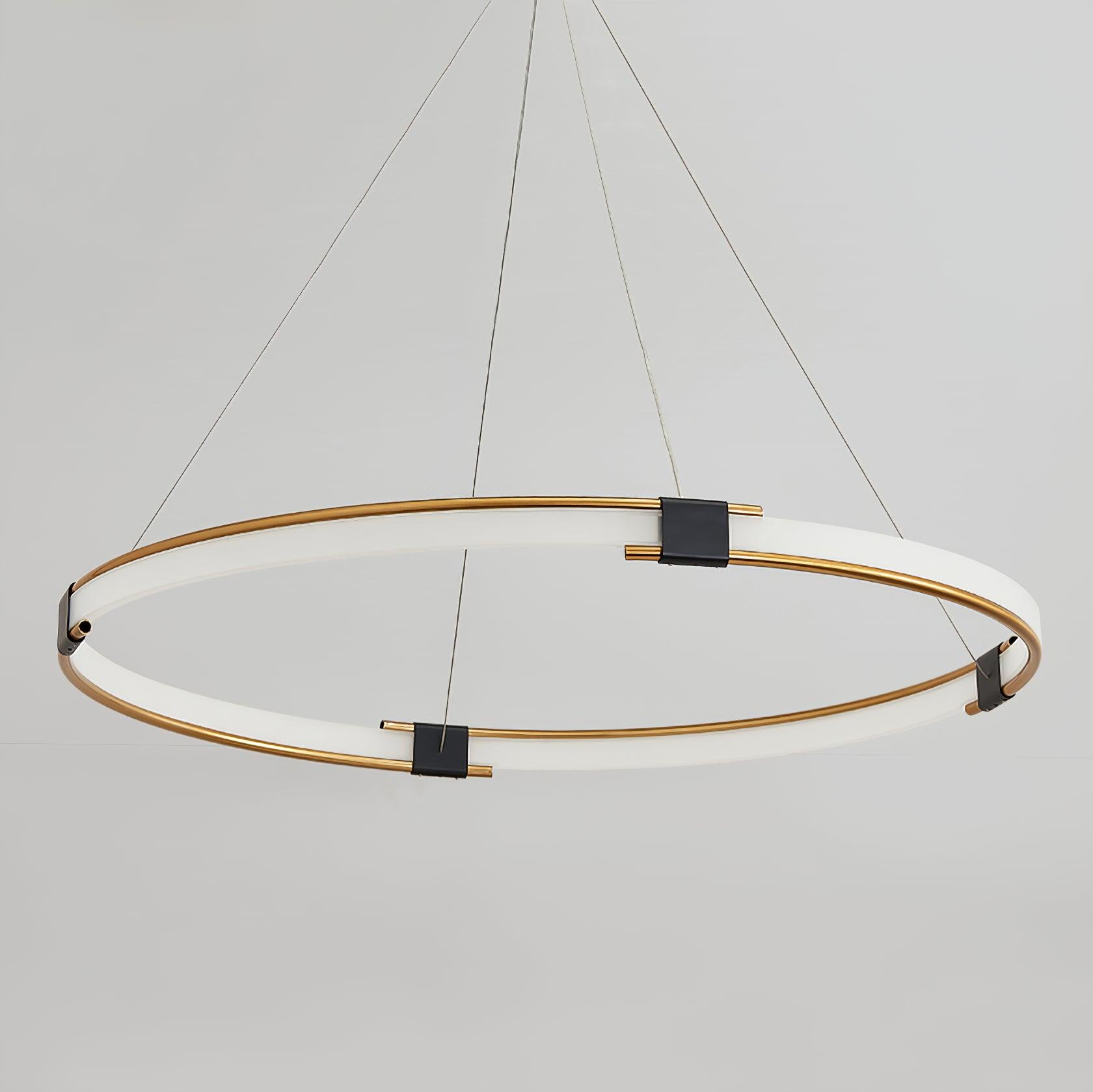 Lustra Kronleuchter Gold Ring LED Halo Modern-Letslighting