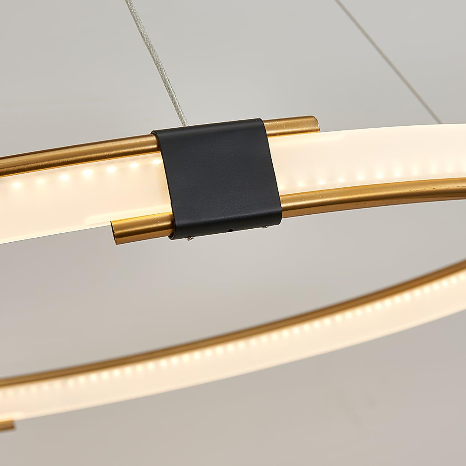 Lustra Kronleuchter Gold Ring LED Halo Modern-Letslighting