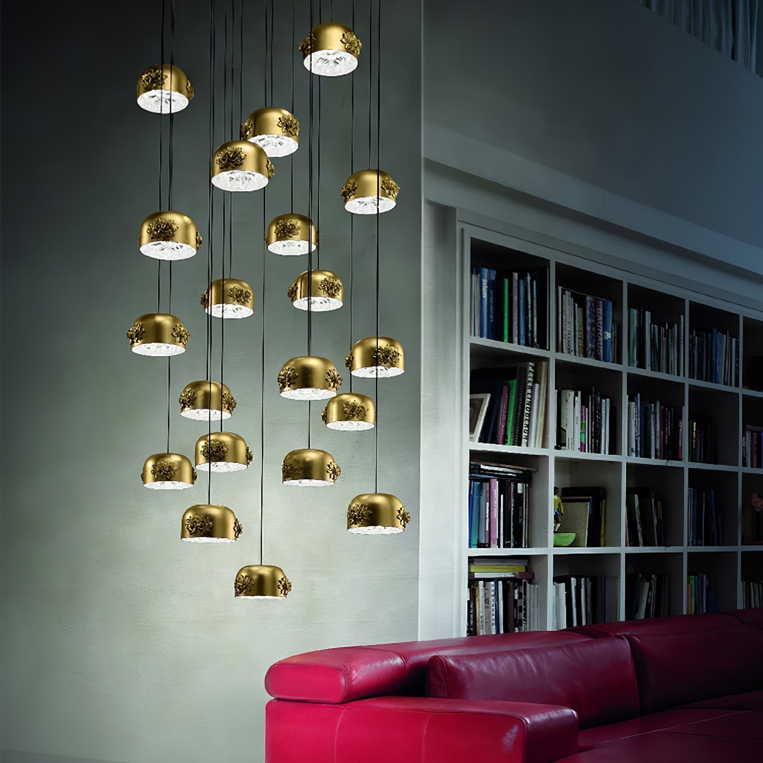 Zesolila Traditionelle Kunst Gold Pendelleuchte-Letslighting