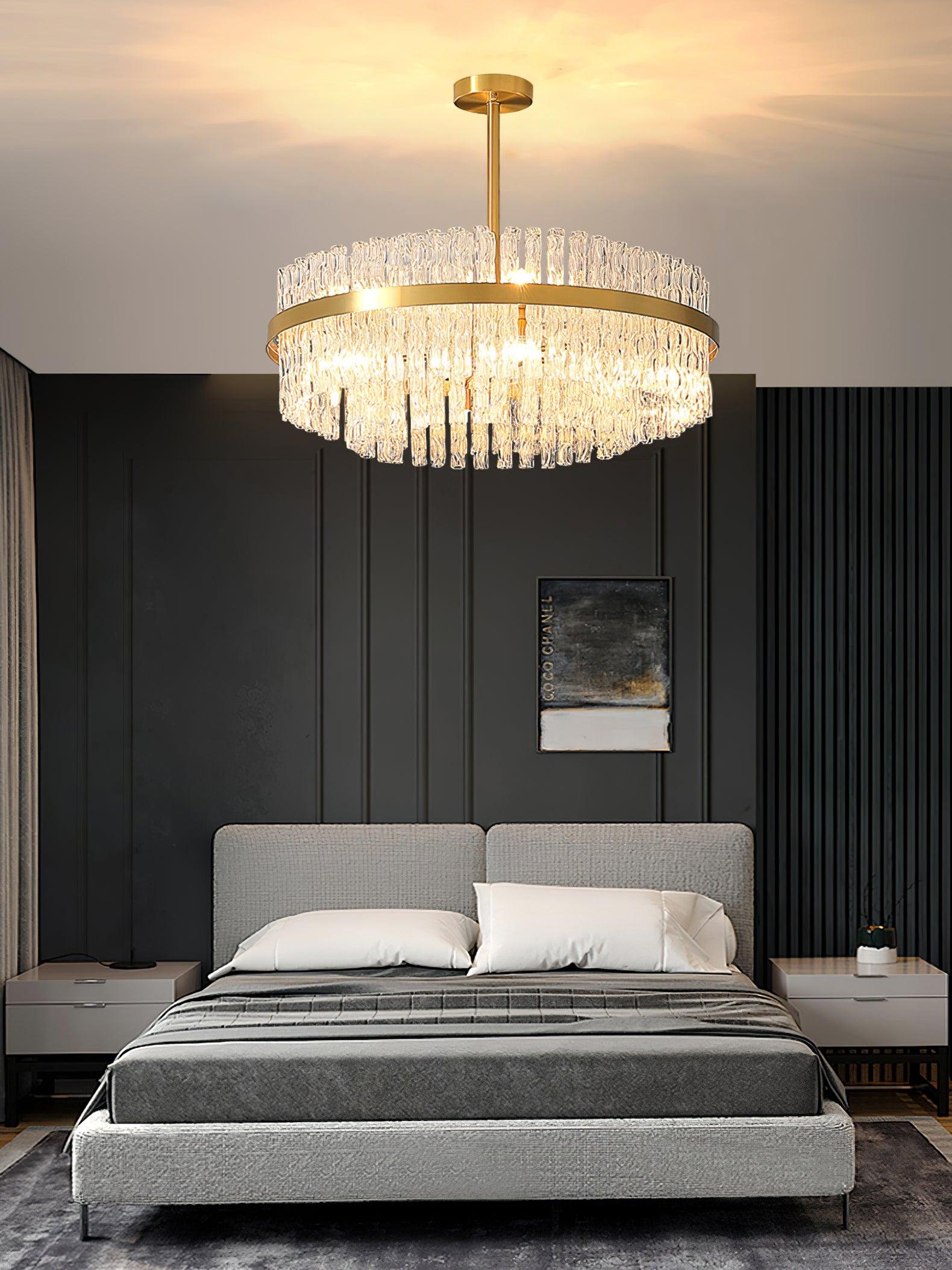 Lustra Kronleuchter Gold Klar Stab Elegant-Letslighting