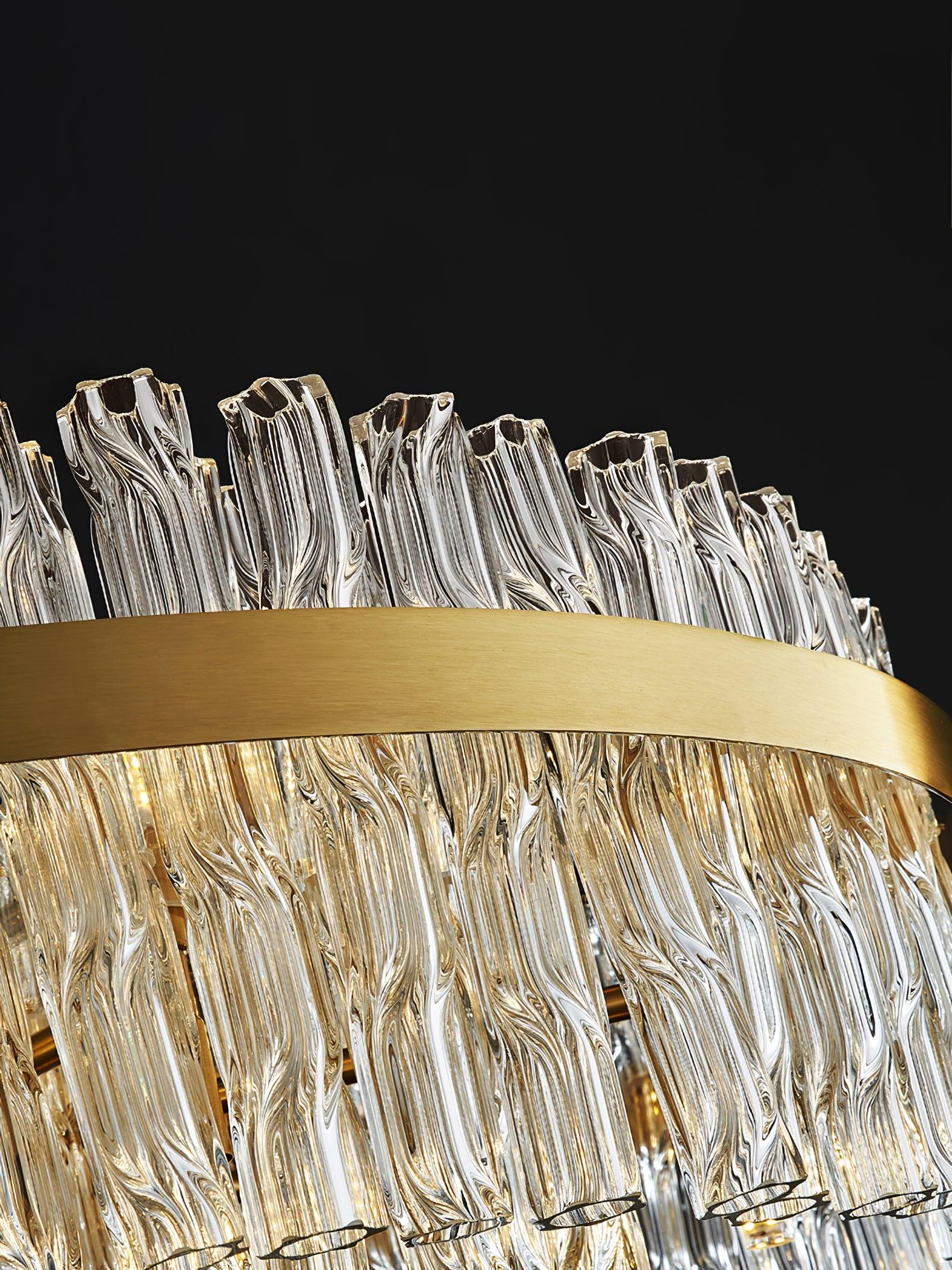 Lustra Kronleuchter Gold Klar Stab Elegant-Letslighting